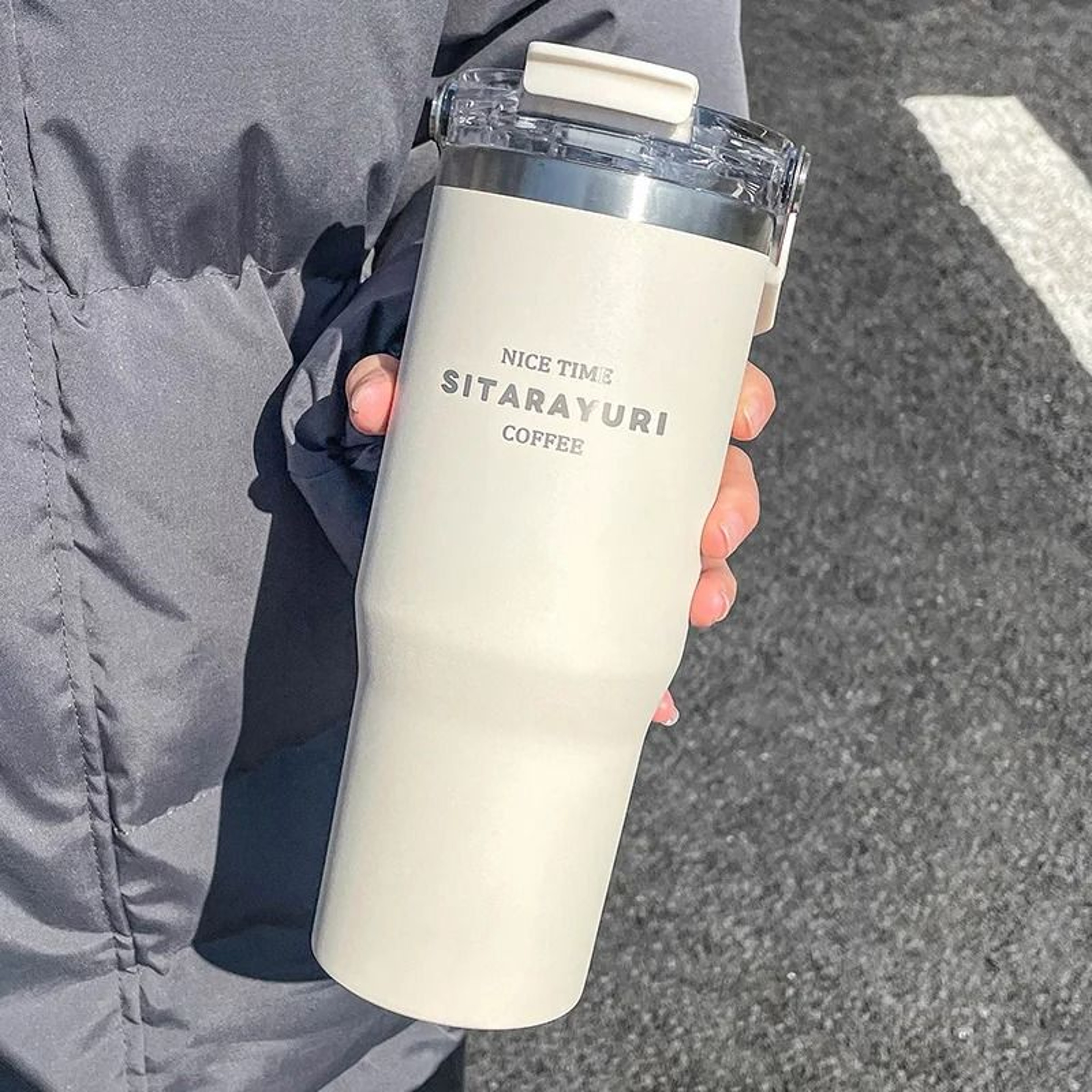 3043oz Large Capacity Insulation Cup  HighPerformance Travel Coffee Tumbler With Straw 8