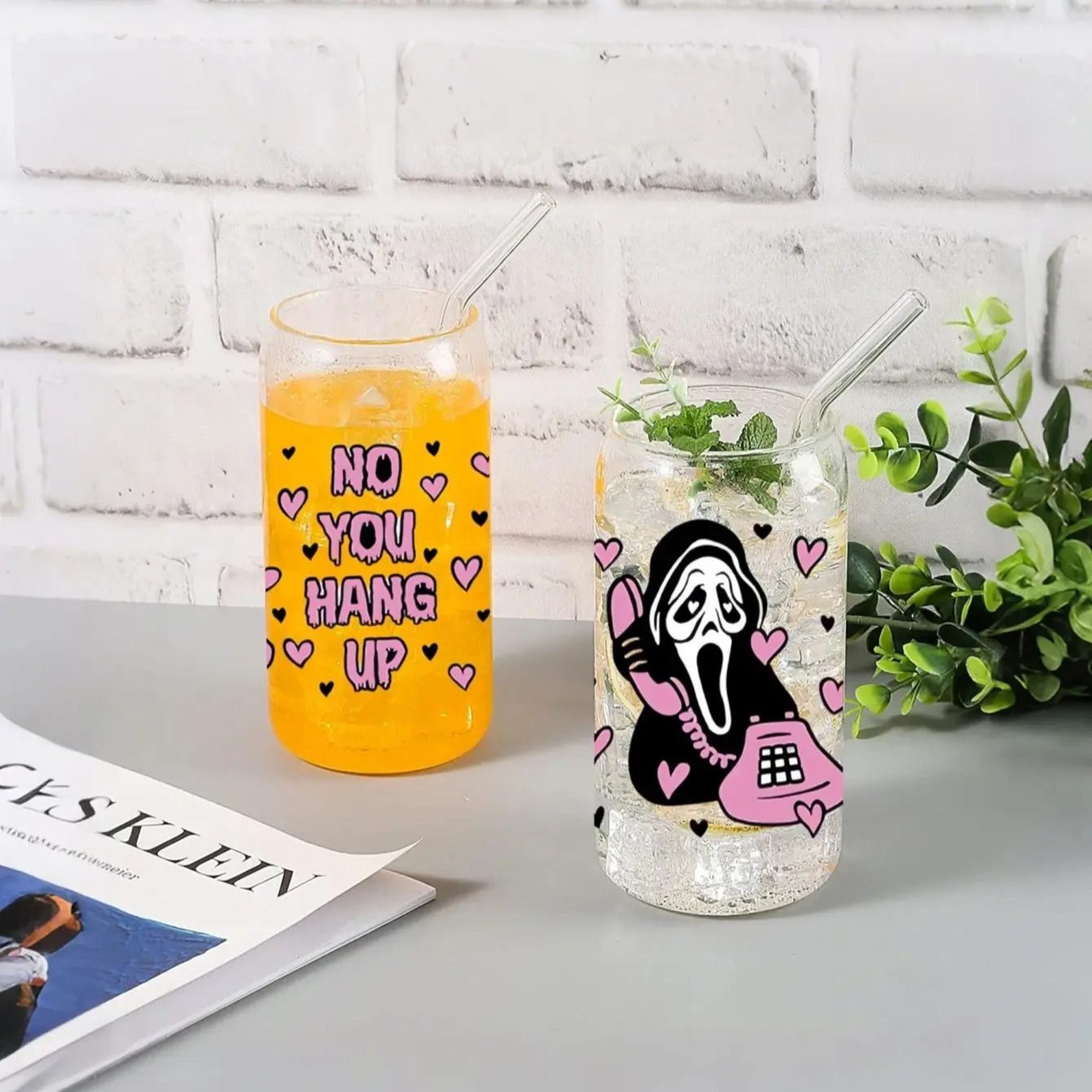 Halloween Party Glass Tumbler Set  HighPerformance 186oz 550ml Festive Coffee  Juice Mugs 5