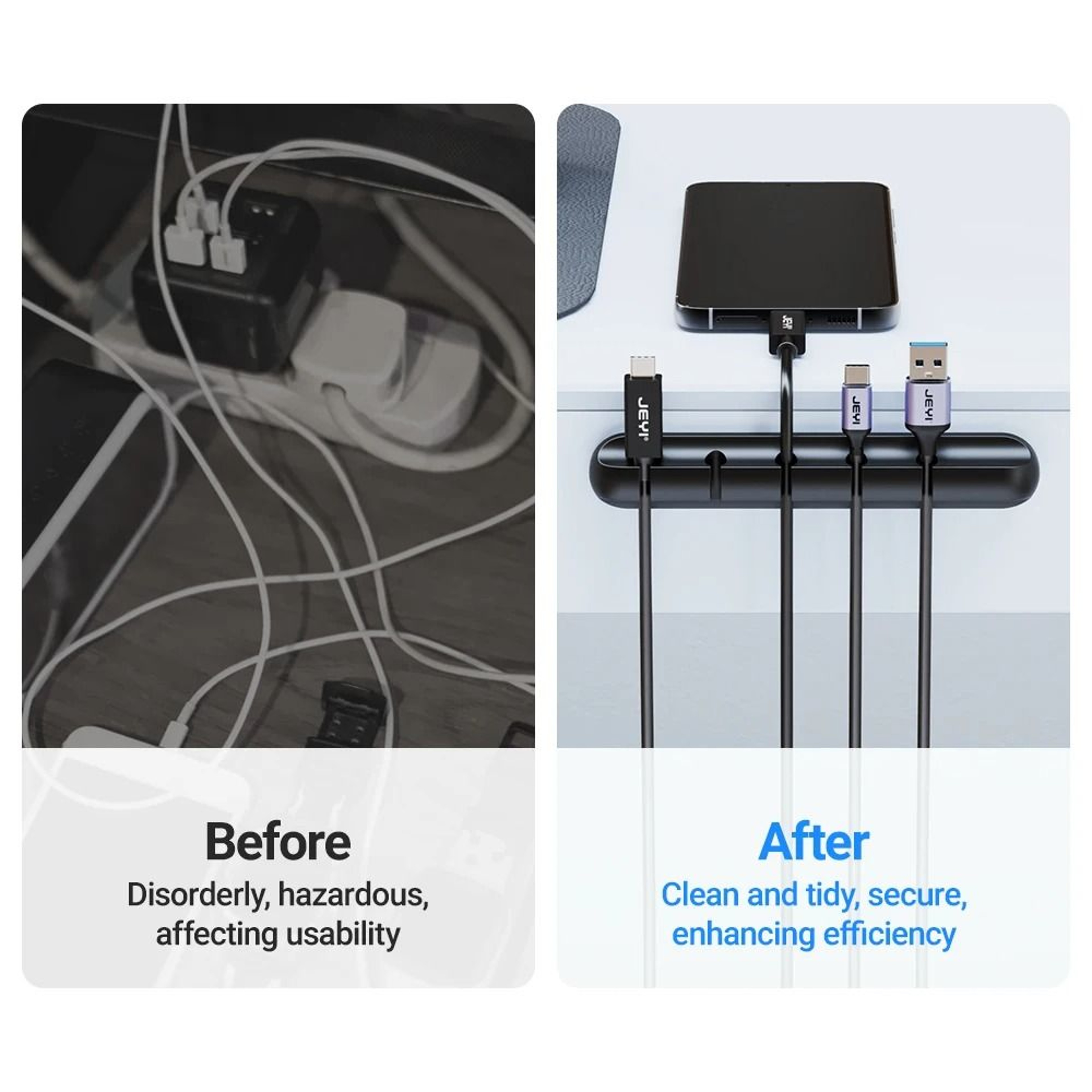 ProSeries Adhesive Cable Management Set  HighPerformance Desktop Cord Holder  SurfaceSafe Wire Orga 4