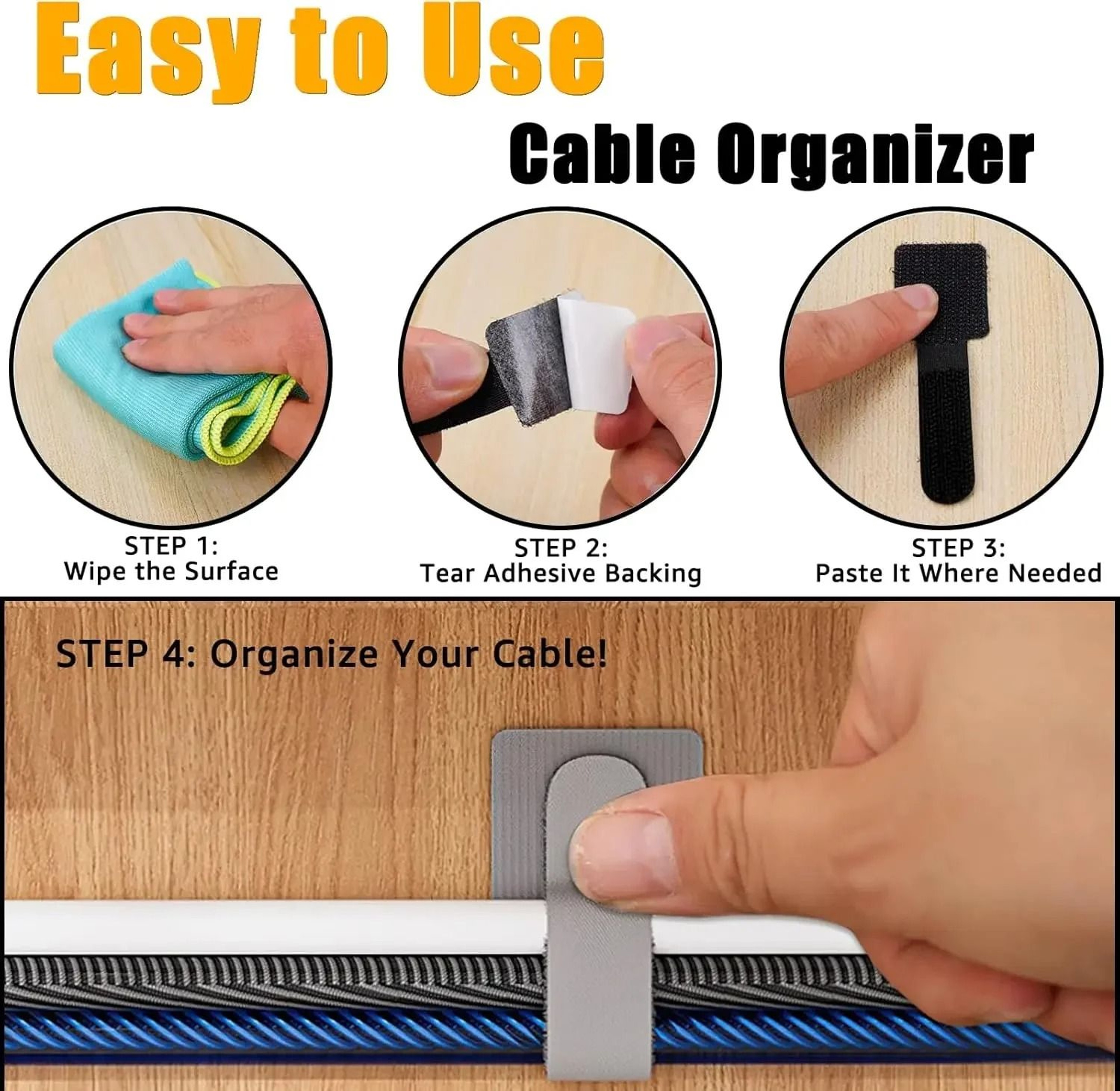 ProSeries Reusable Nylon Cable Ties  HighPerformance Releasable Wire Management  Modular Loop Hoop  2