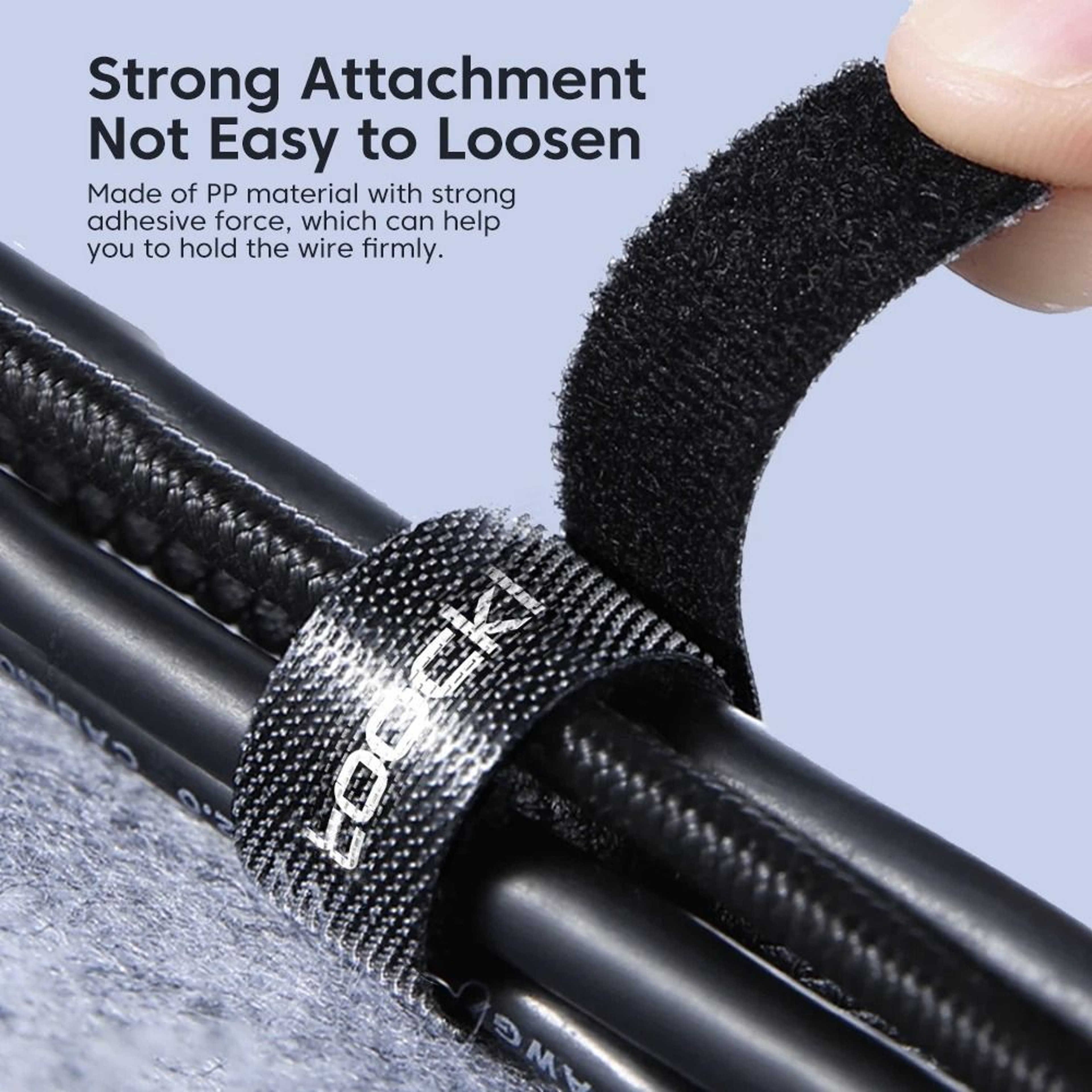 Toocki 5m Cable Organizer Roll  HighPerformance FreeCut Wire Winder  Universal Cord Management 3