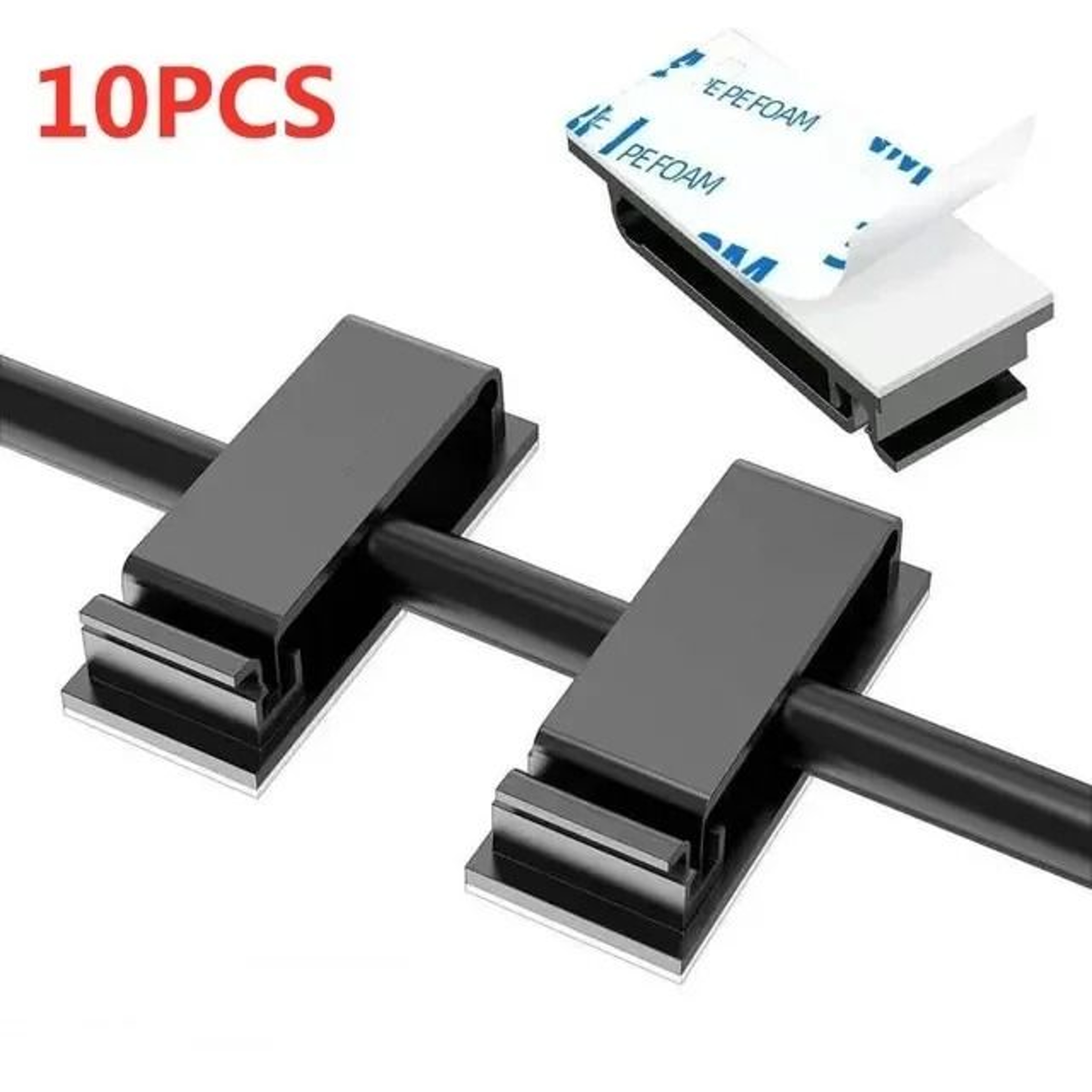 SelfAdhesive Wire Organizer  HighPerformance Harness Clamp  Cord Management Clip For PC  USB Cables 14