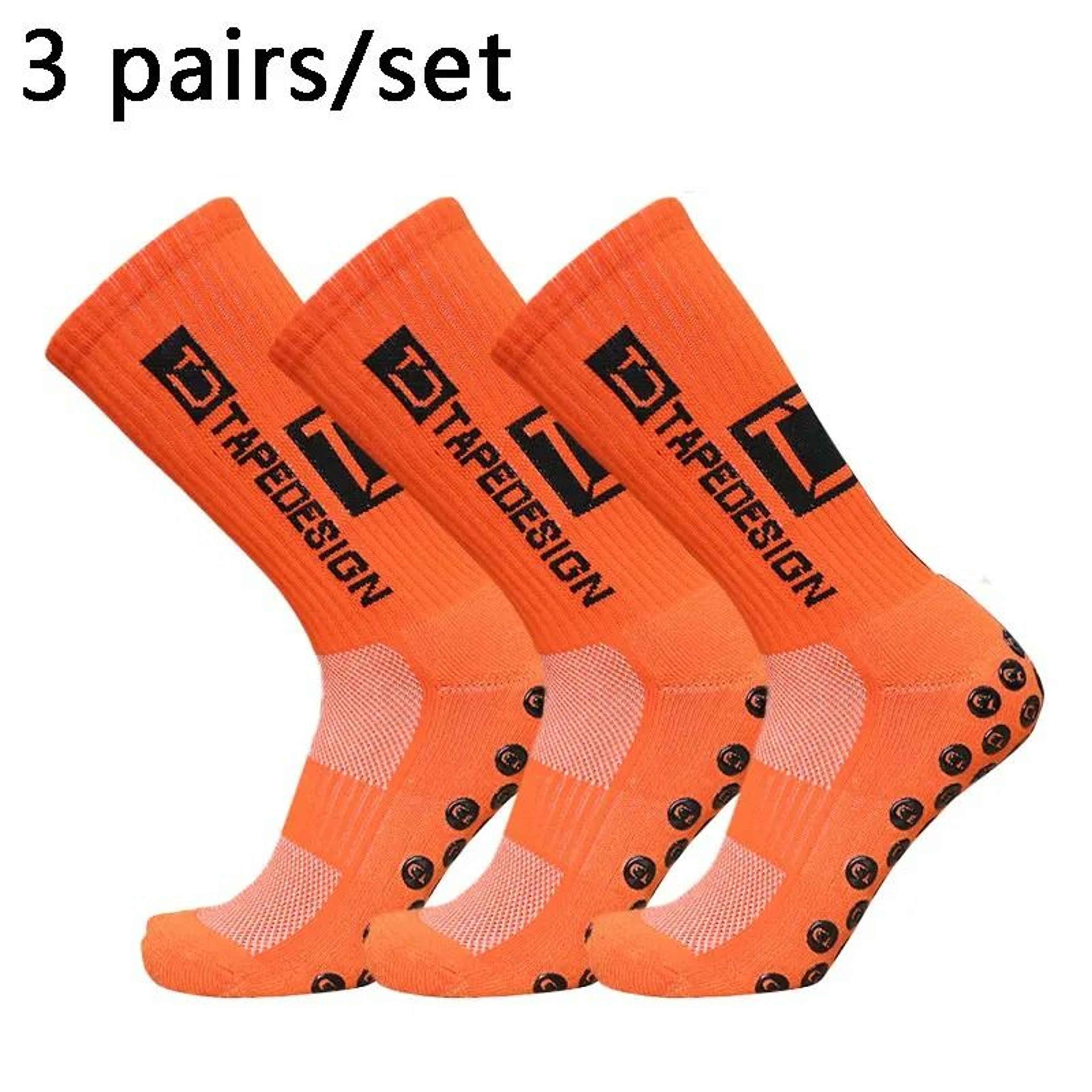 Professional AntiSlip Soccer Grip Socks  HighPerformance 3Pair Set For Outdoor Sports Football  Yog 9