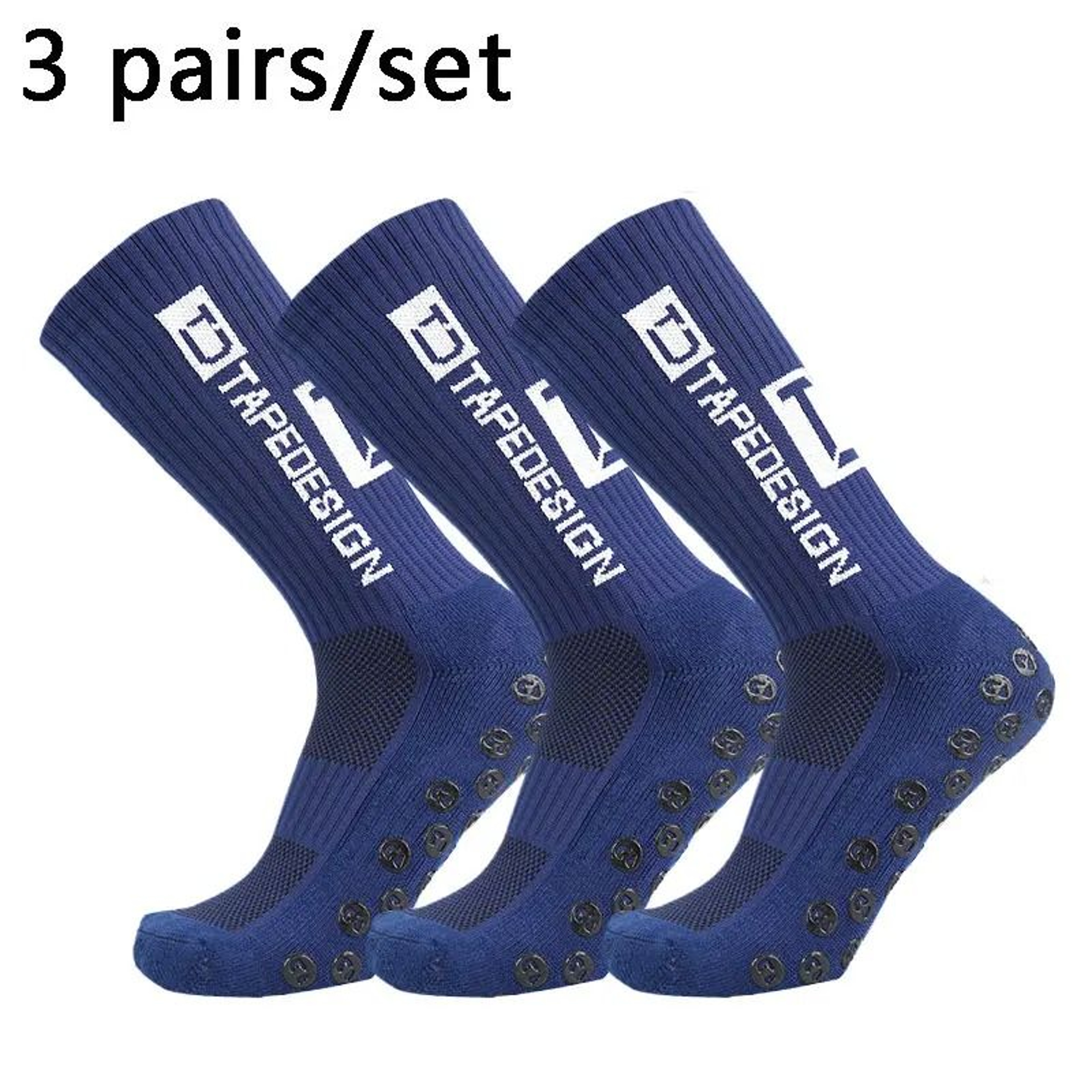 Professional AntiSlip Soccer Grip Socks  HighPerformance 3Pair Set For Outdoor Sports Football  Yog 13