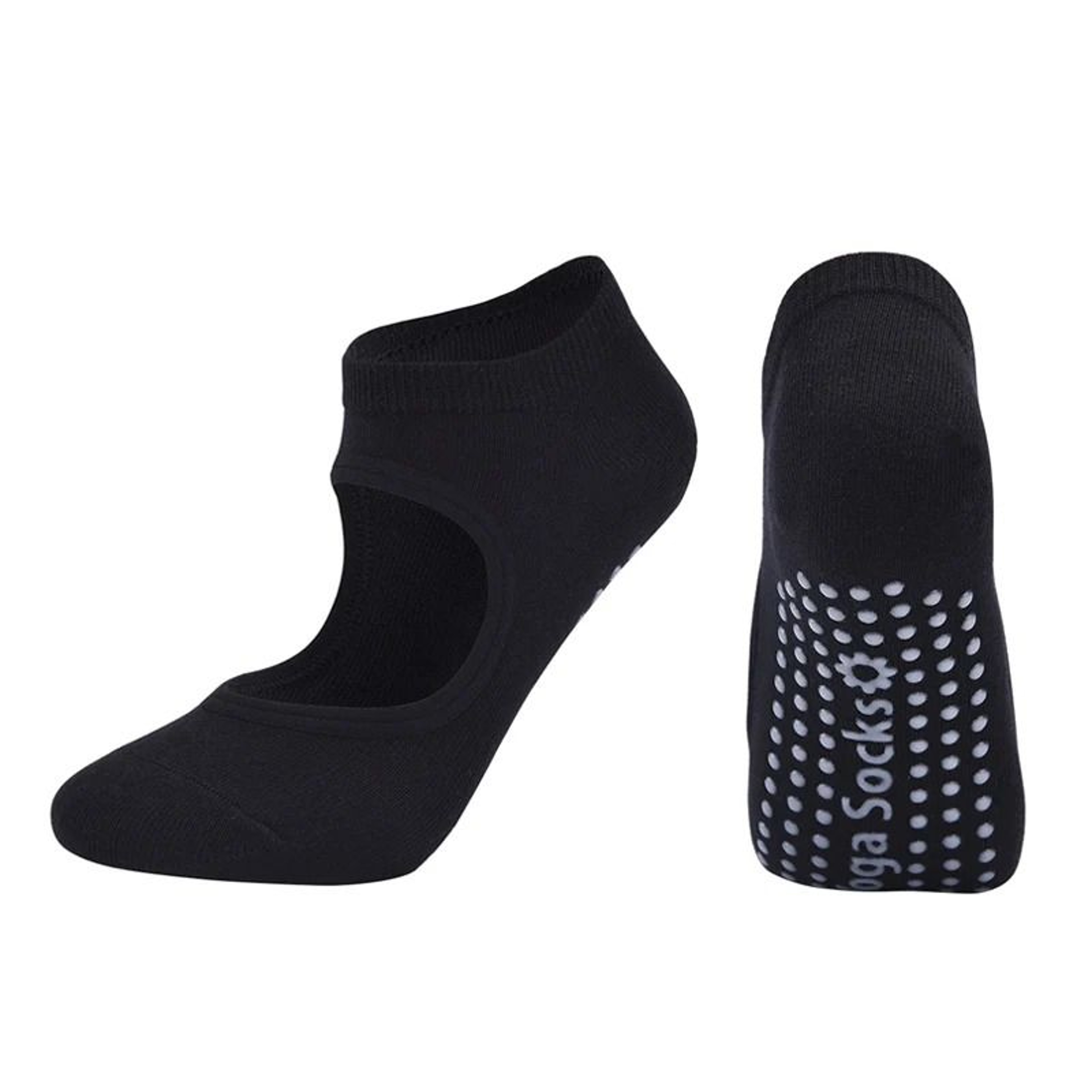 Customized Women Pilates Socks Anti Slip Breathable Backless Yoga Ballet Dance Sports Socks 8