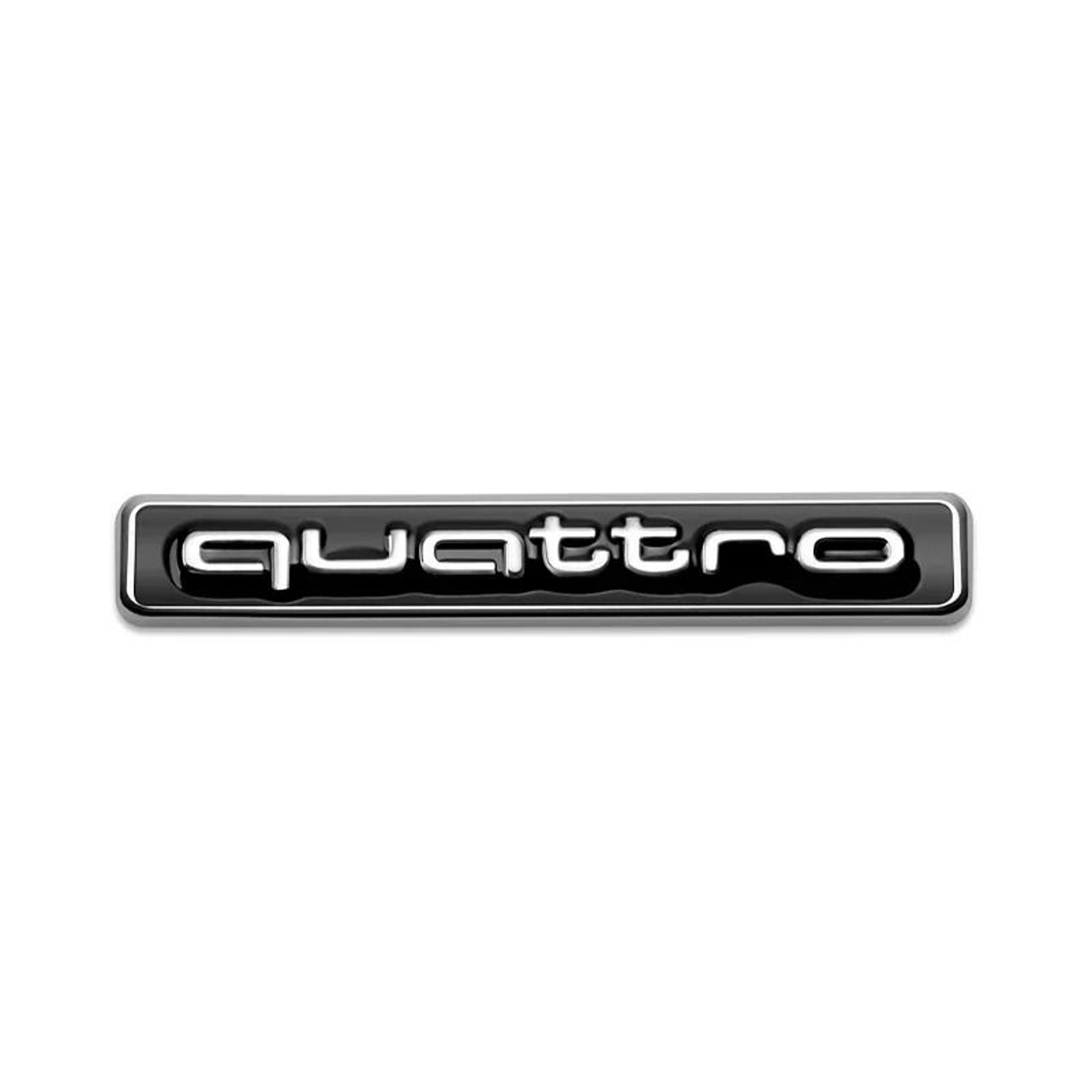 Metal Quattro Front Grill Badge Emblem  3D Car Styling Sticker Decal For Audi A3 A4 A5 A6 Q3 Q5 Q7 12