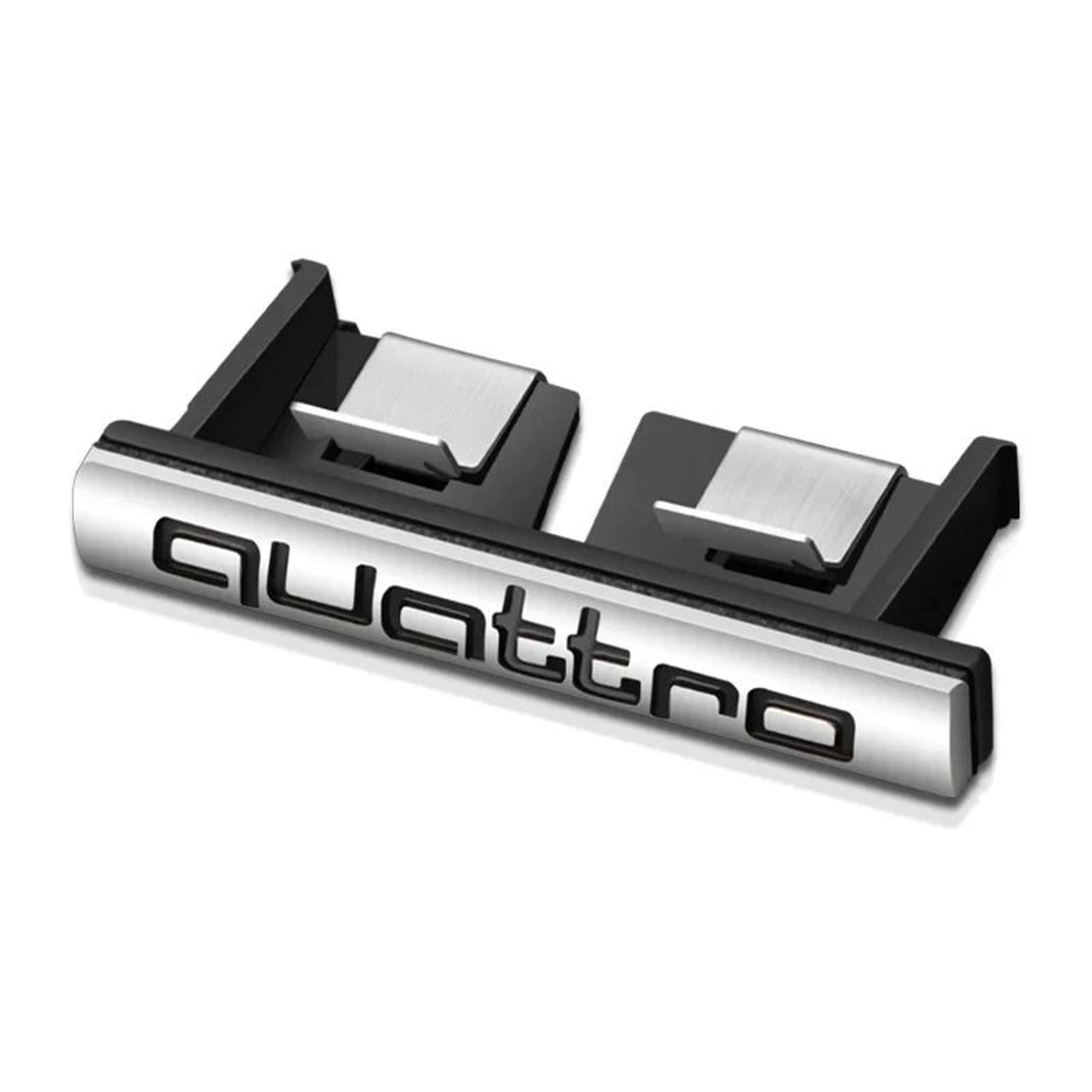 Metal Quattro Front Grill Badge Emblem  3D Car Styling Sticker Decal For Audi A3 A4 A5 A6 Q3 Q5 Q7 16
