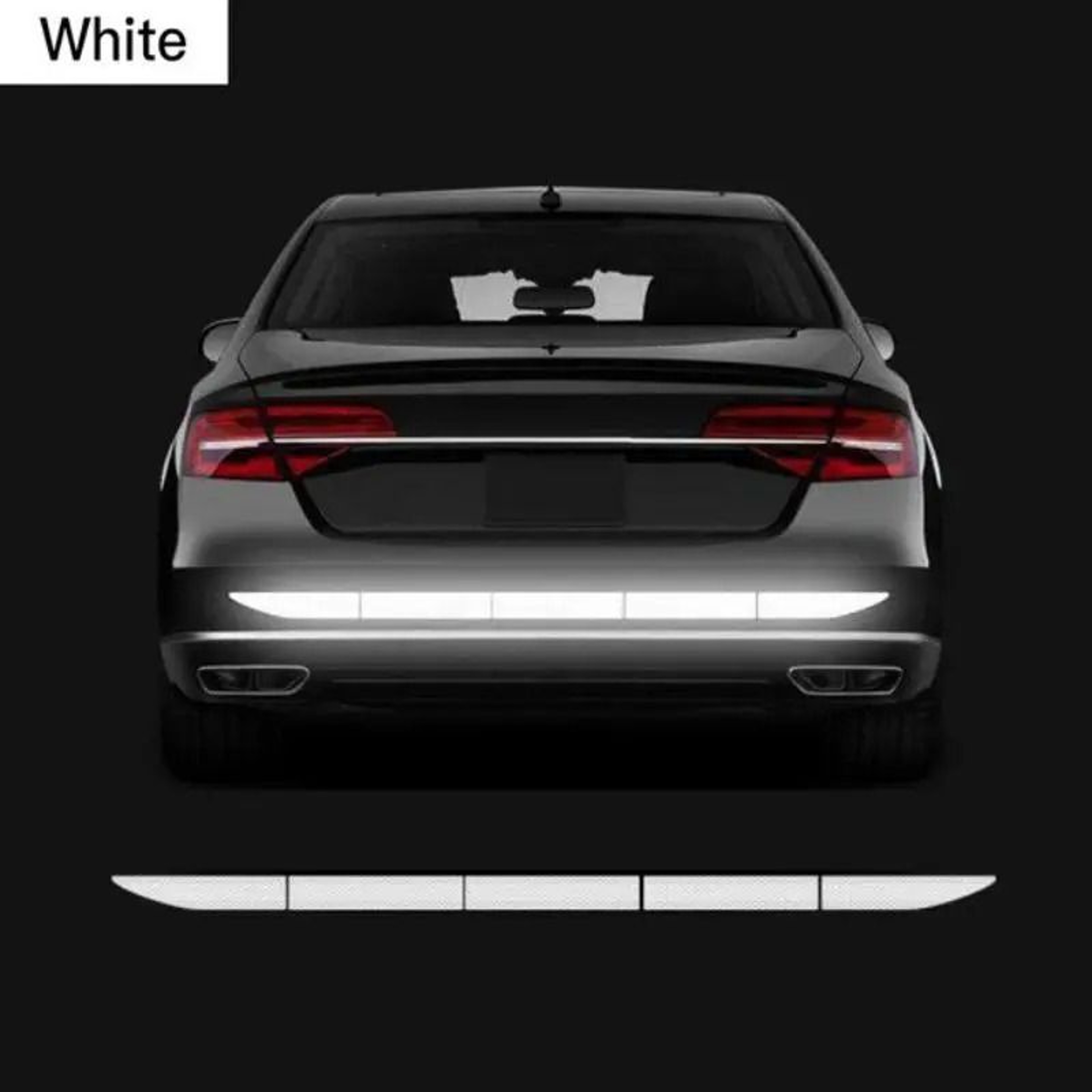 Car Wheel Hub Reflective Stripes  Door Handle Safety Warning Stickers  Rear Reflective Tape 6