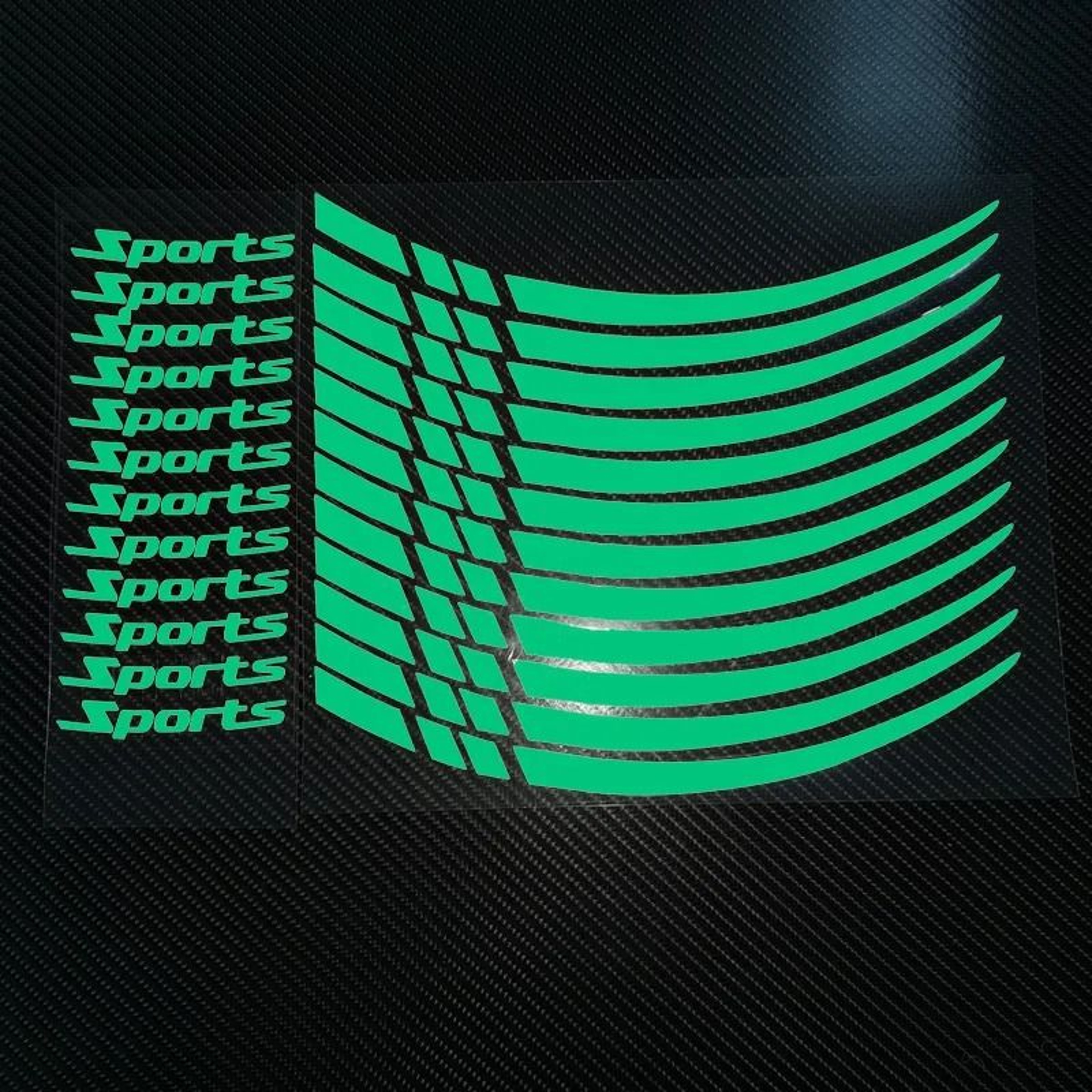 Universal Reflective Wheel Rim Stripe Decals  HighVisibility Safety Tape For 18 To 21 Wheels 10
