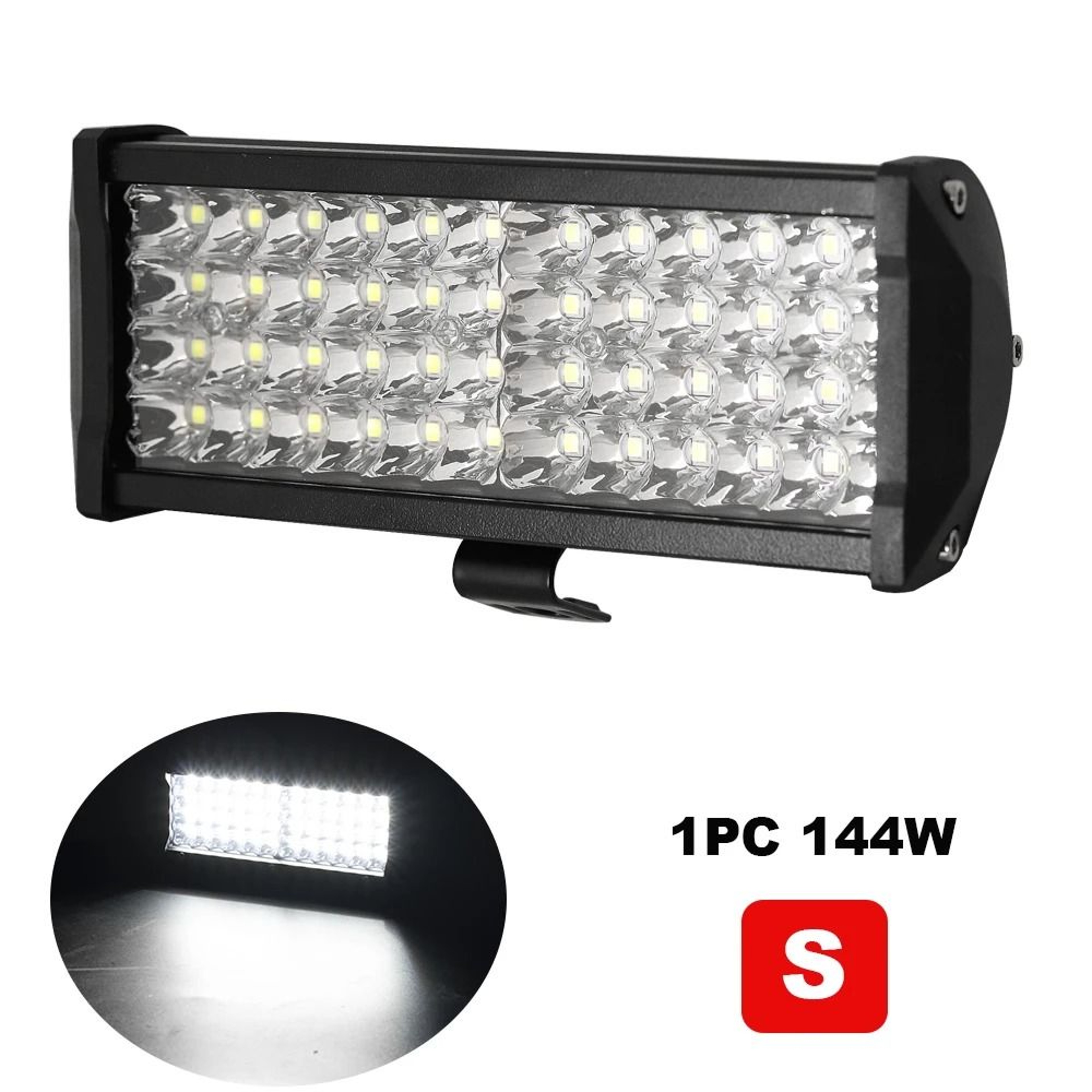 120W HighIntensity LED Light Bar  6000LM Spot  Flood Beam Work Light For Offroad Marine  Industrial 6