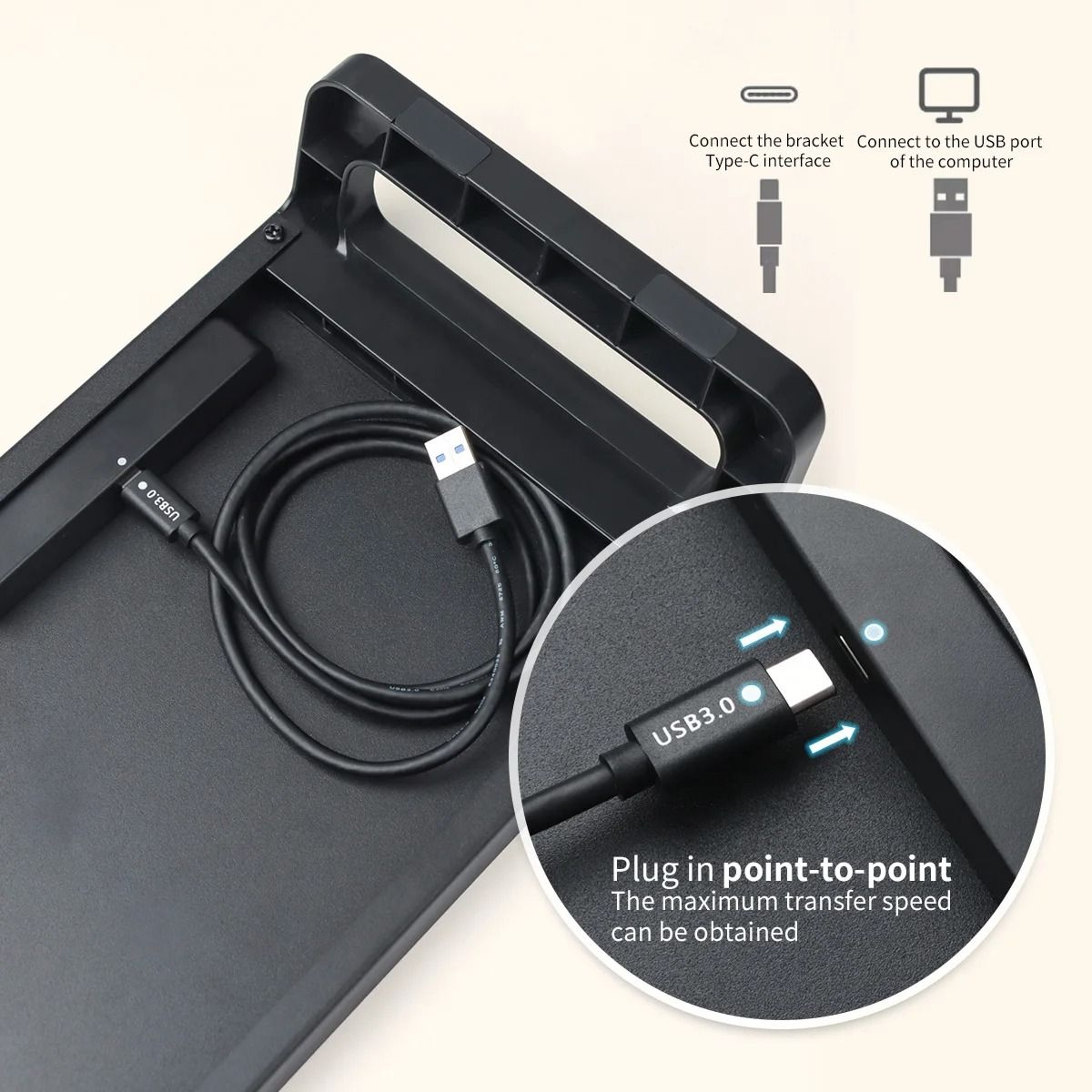Ergonomic Computer Monitor Stand Riser  Desktop Organizer With USB 30 Hub  Peripheral Storage 2