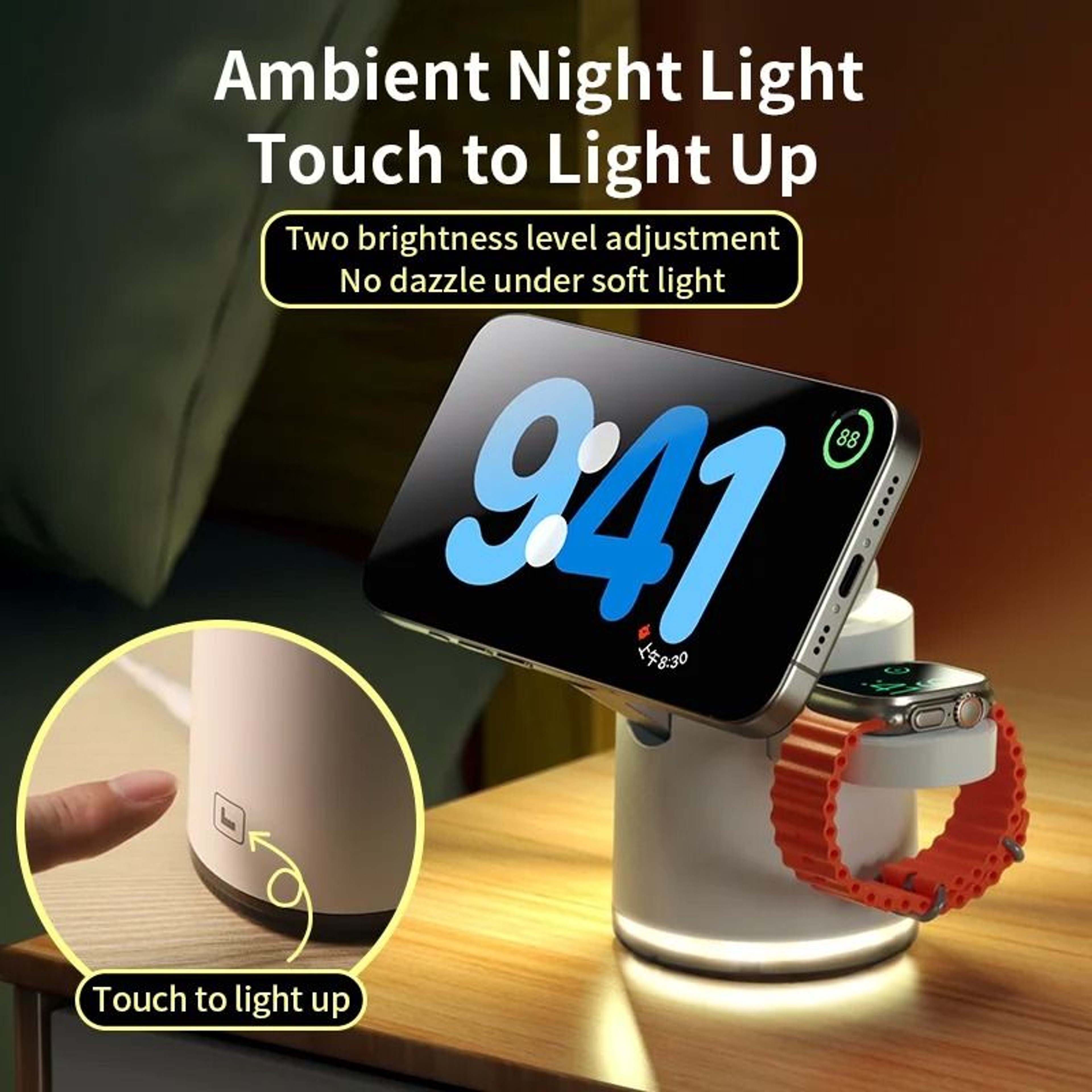 Qi2 Certified 3in1 Fast Wireless Charging Station  Foldable Magnetic Dock For IPhone 16  Apple Watc 4