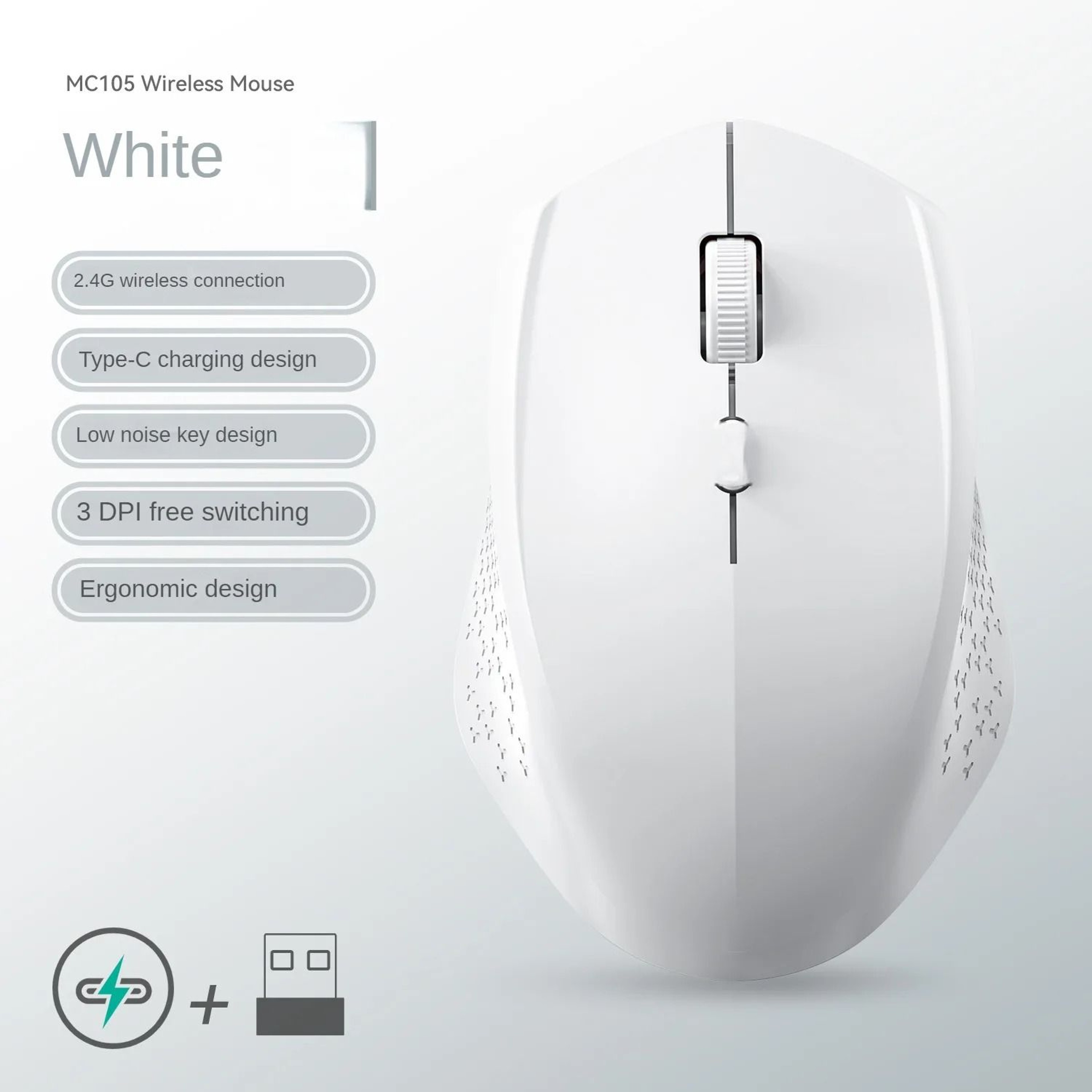 DualMode Bluetooth 52  24G Wireless Mouse  Rechargeable Silent Gaming Mouse For Windows  Mac 13