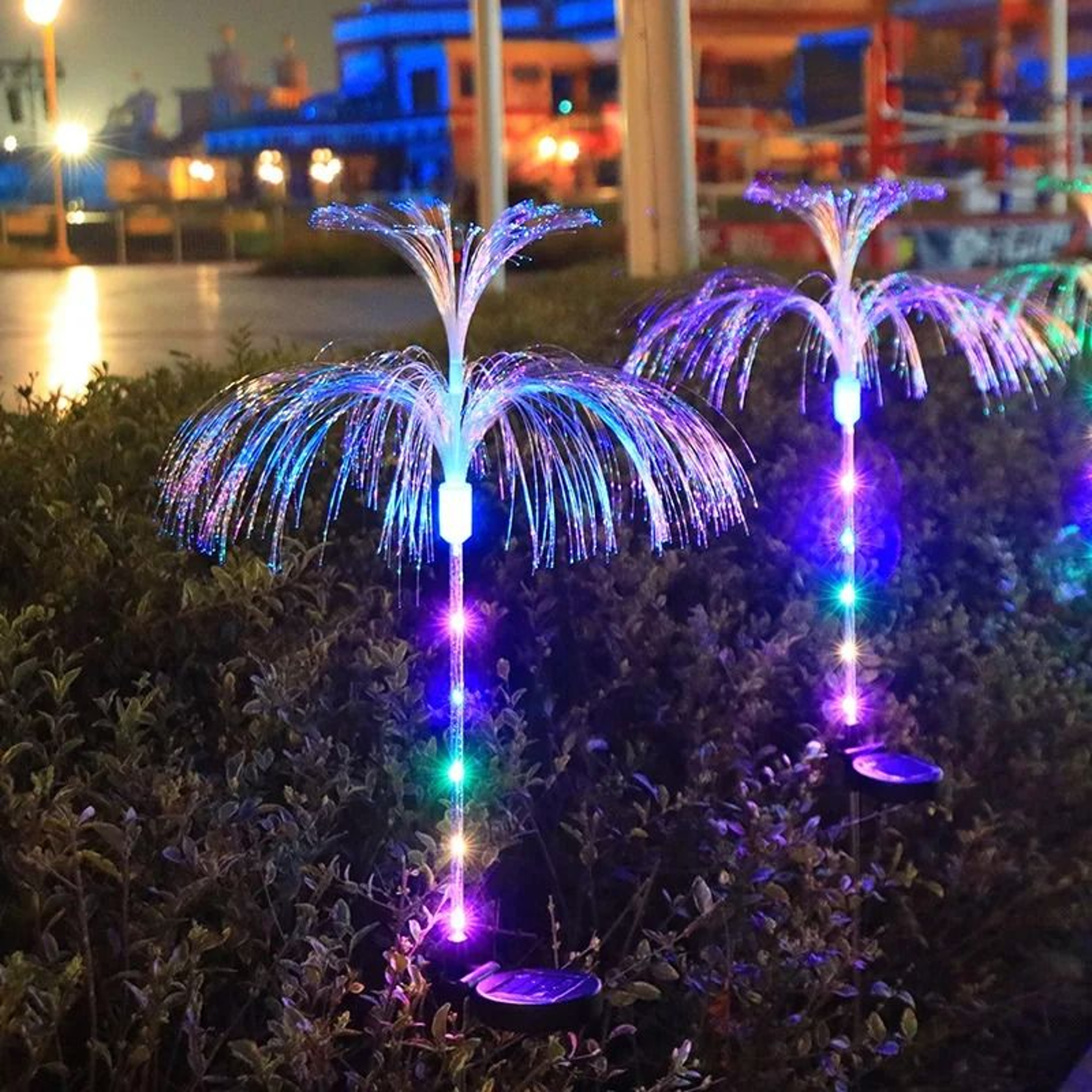 Solar Powered Jellyfish Lights  7Color Changing Outdoor Garden  Festival Yard Decor 4