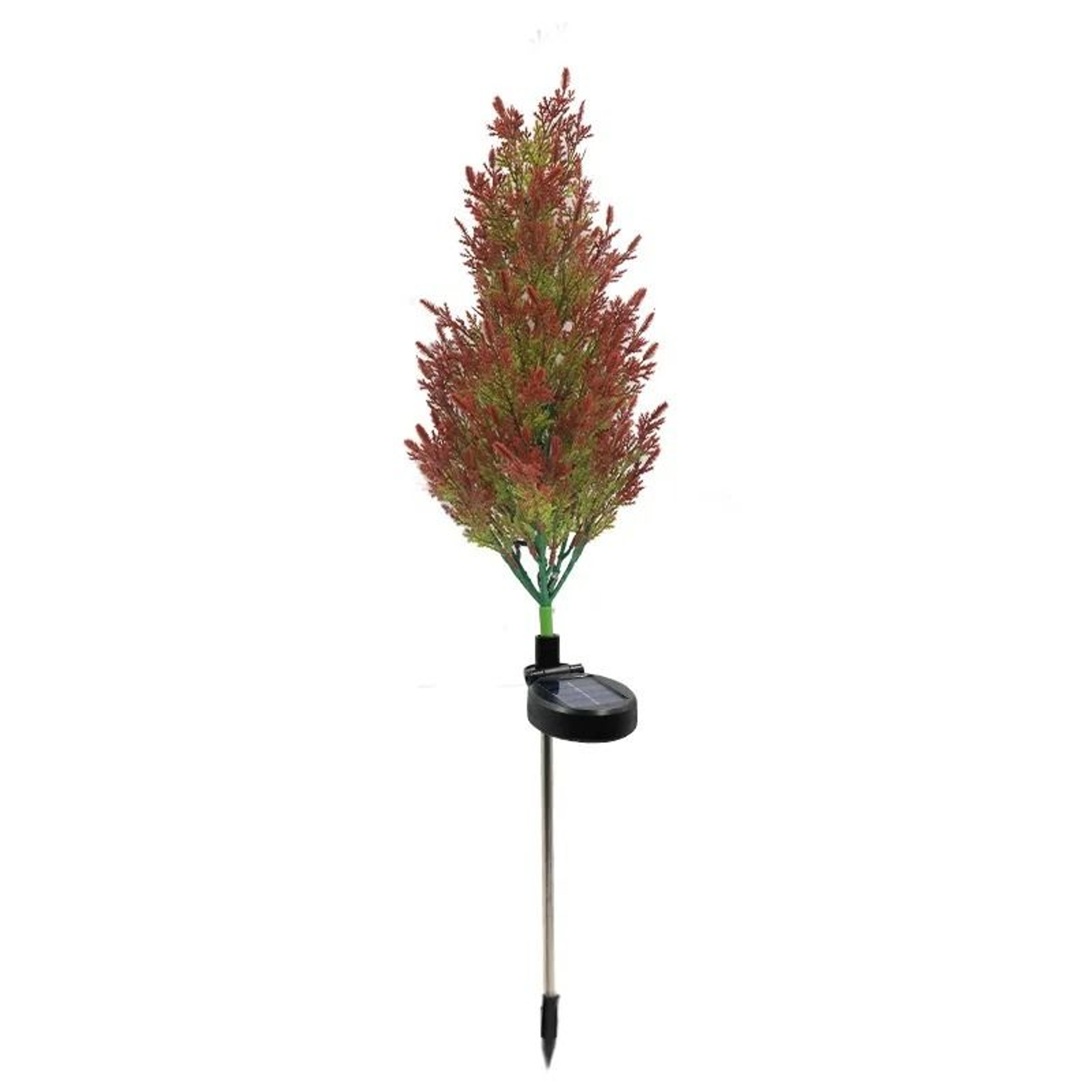 Solar Pine Christmas Stake Lights  RGB Waterproof Outdoor Cypress Garden Decor  Floral Ambiance Lig 5