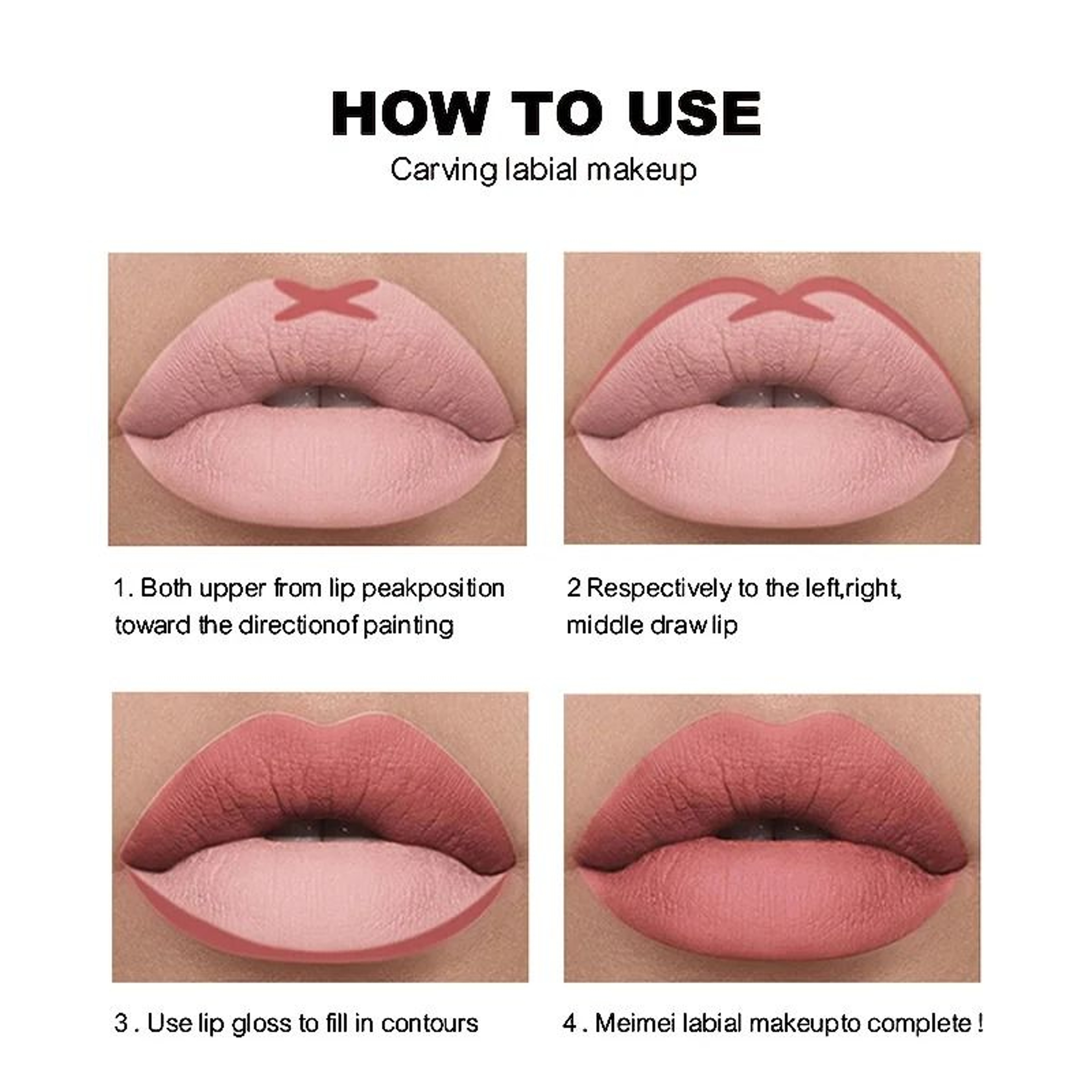 12 Color Matte Lip Liner Set Durable Lipstick Pen Gift Set For Professional Lip Makeup 4