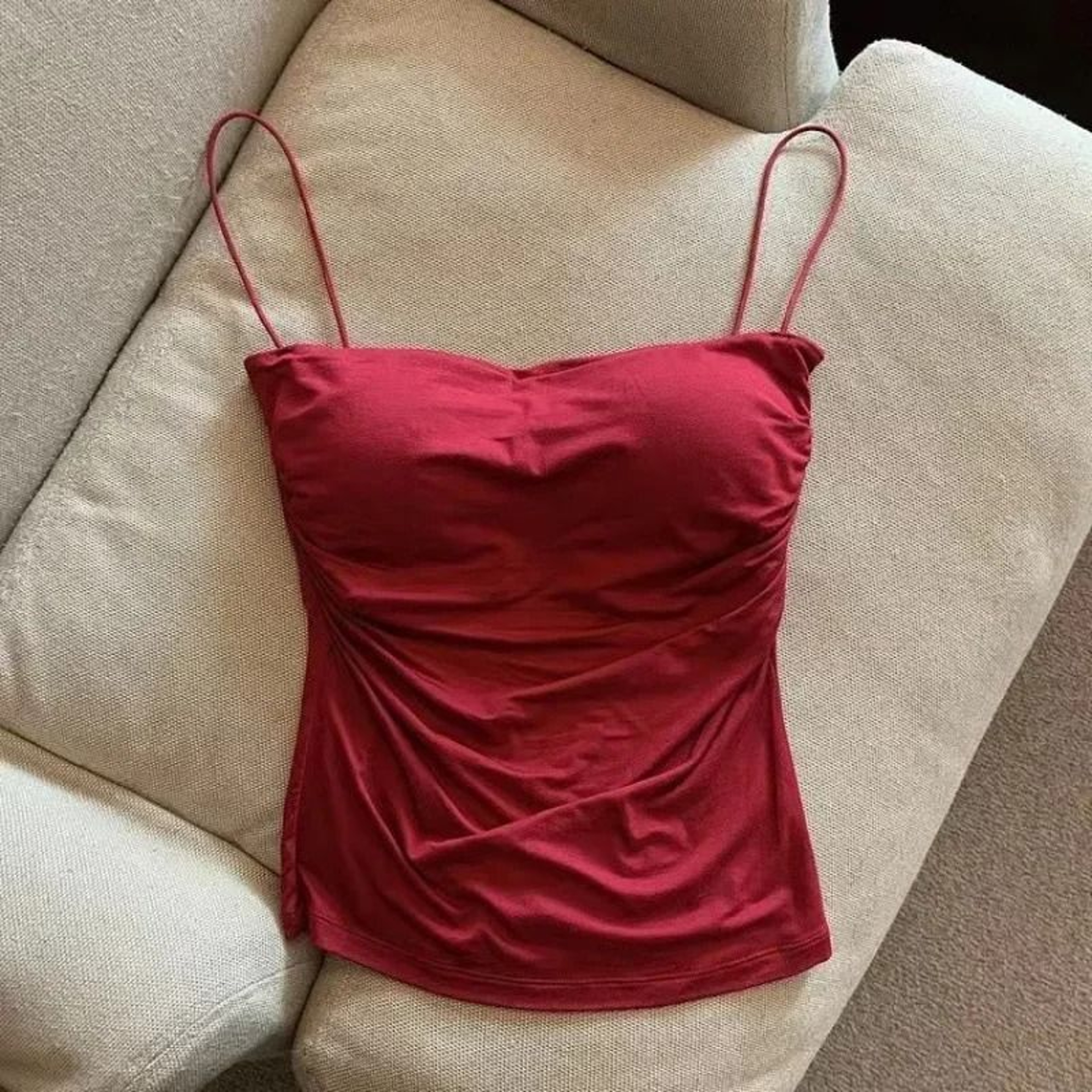 Womens Seamless Cotton Tank Top  Sexy Casual Crop Camisole With Chest Pads 9
