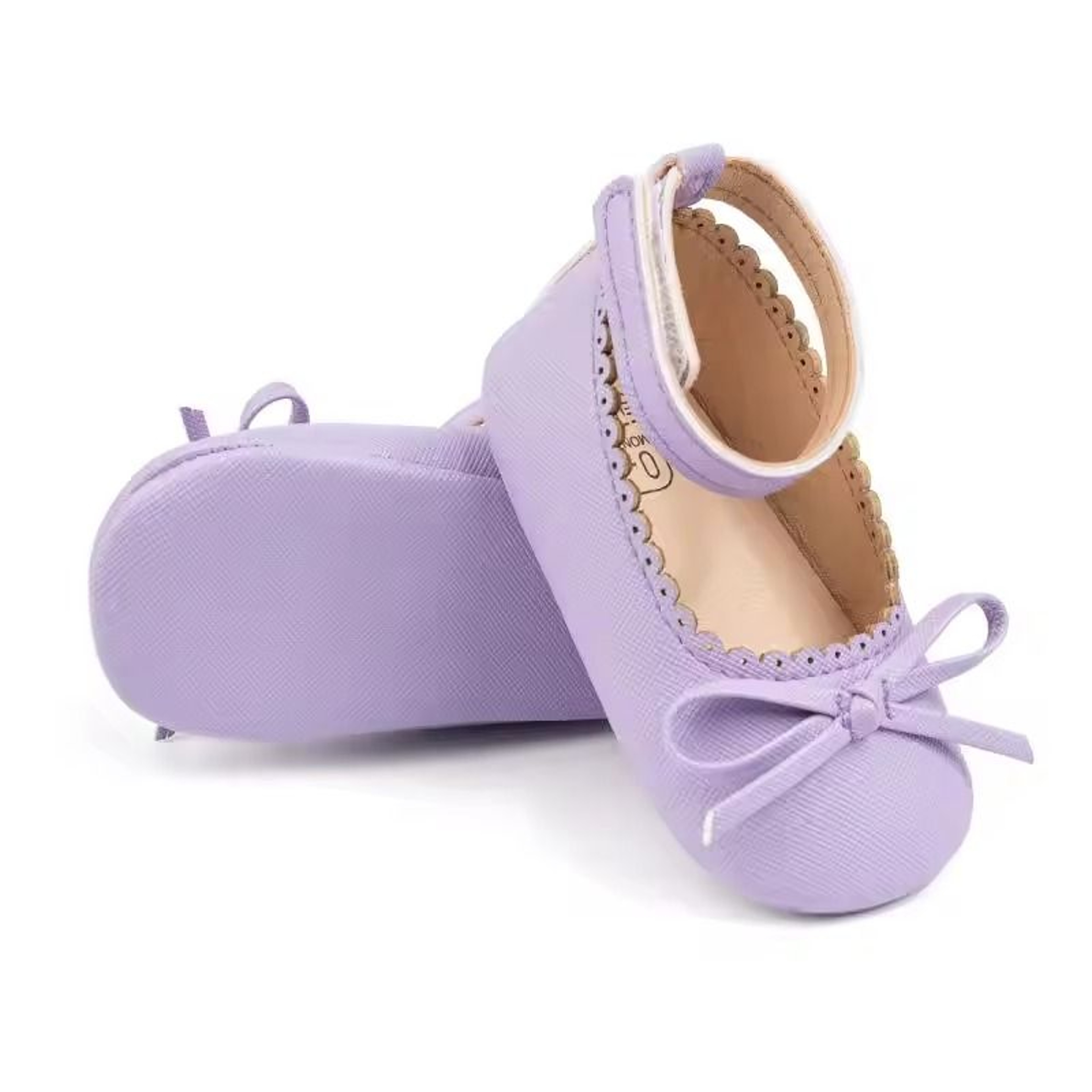 Meckior Baby Girl Princess Shoes  SoftSole Leather Bowknot First Walkers 4