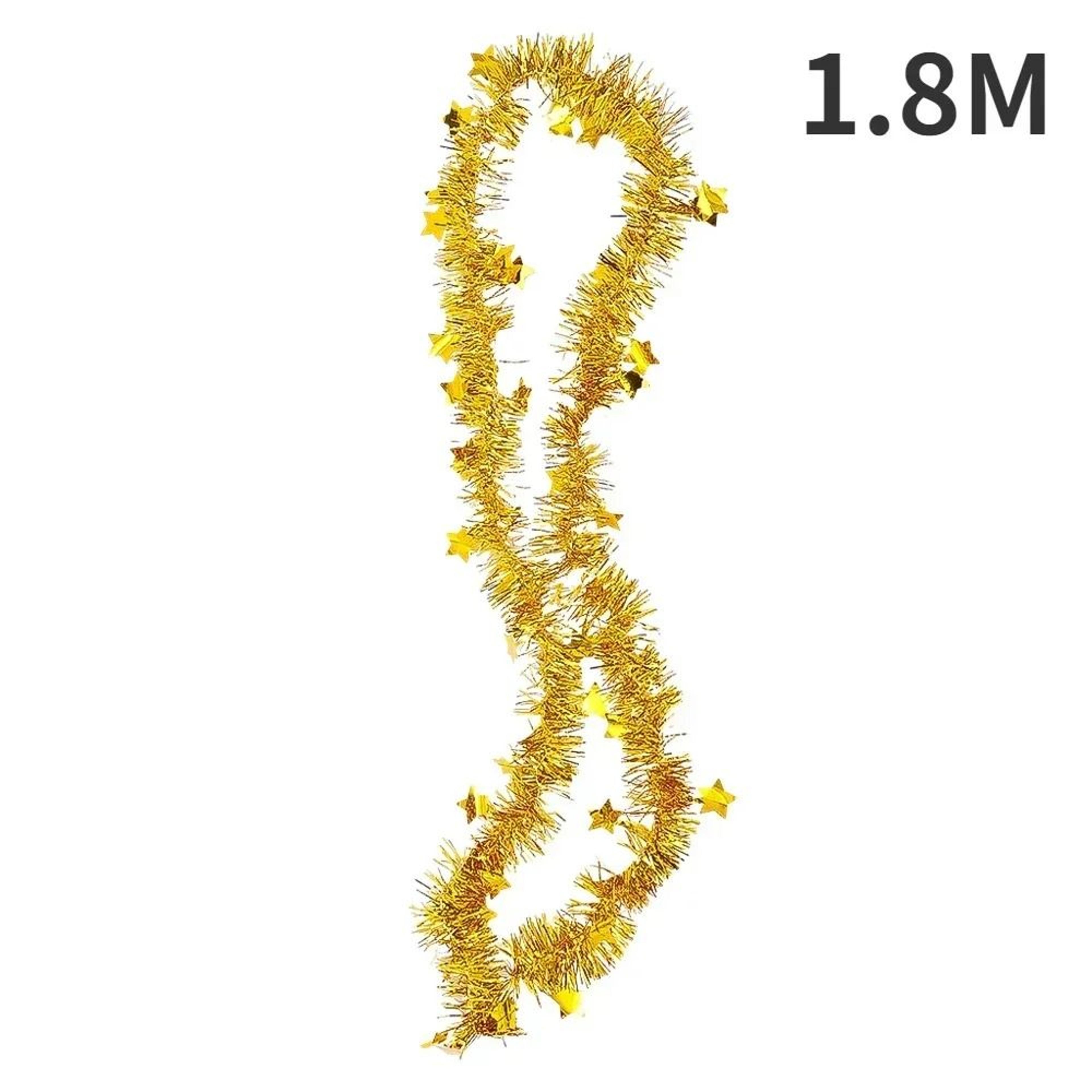 18M Christmas Tinsel Ribbon Garland  Premium StarOrnamented PVC Hanging Decor For Home  Wedding Inf 7
