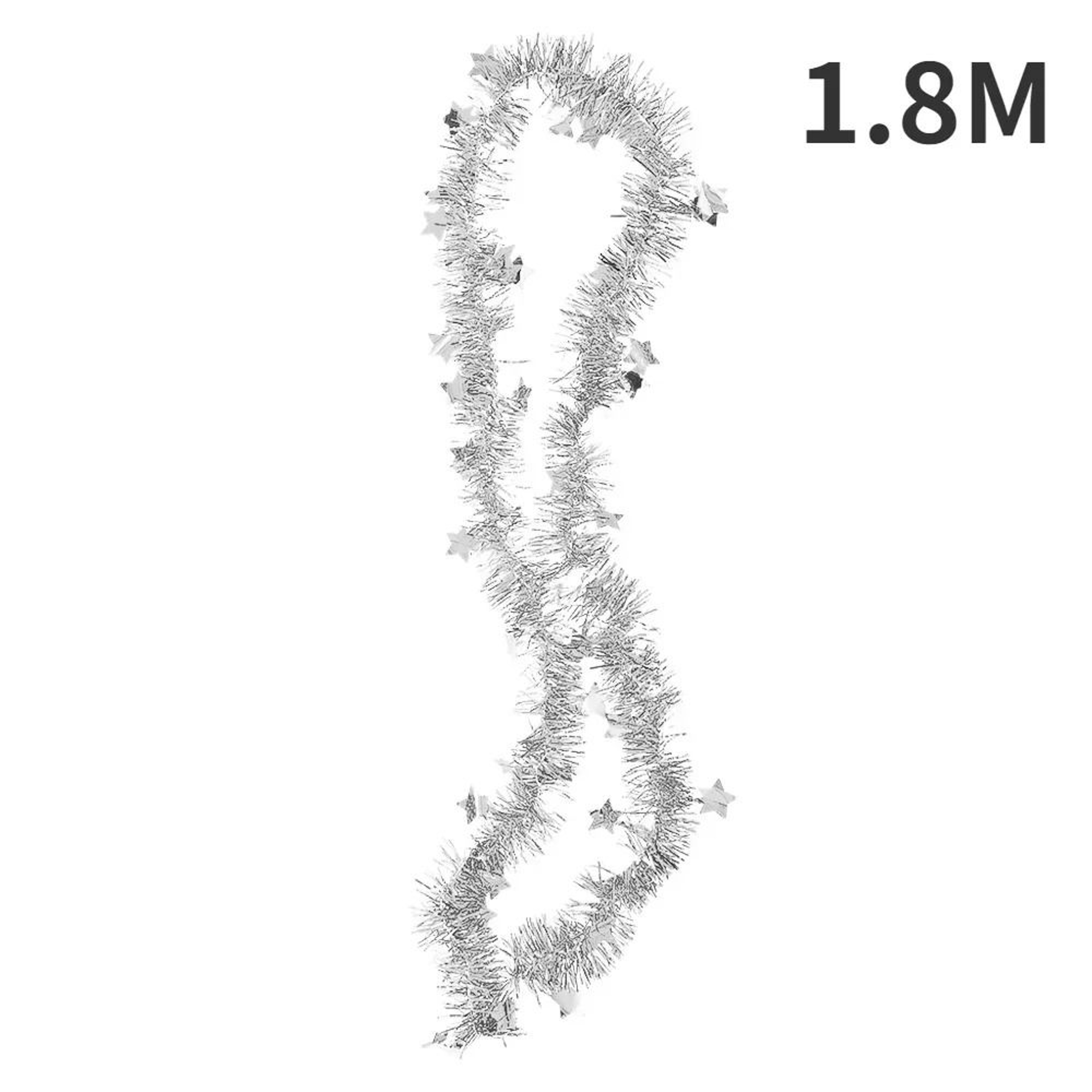 18M Christmas Tinsel Ribbon Garland  Premium StarOrnamented PVC Hanging Decor For Home  Wedding Inf 8