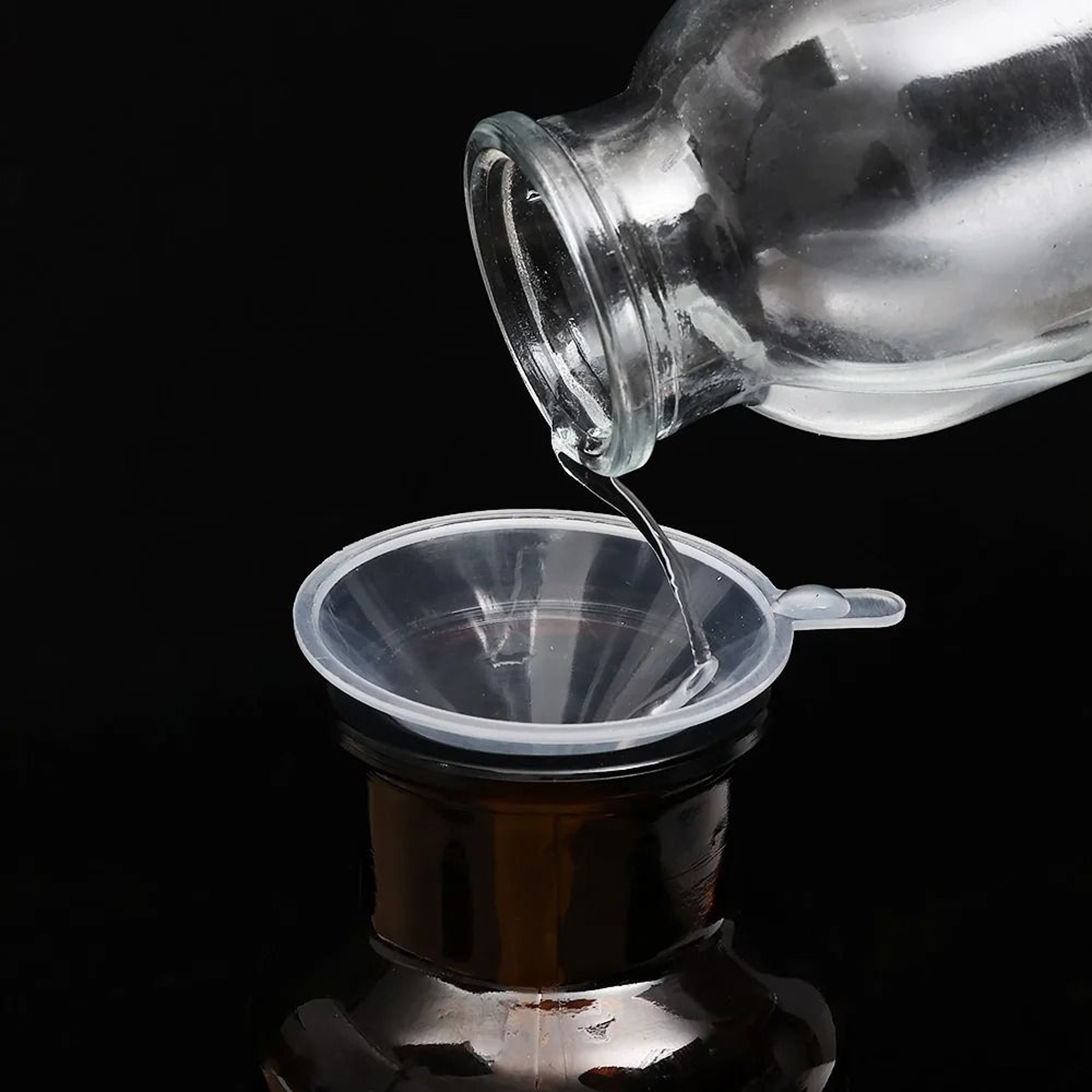 Mini Funnel Transparent Plastic Funnels Small Mouth For Perfume Lotion Liquid 1