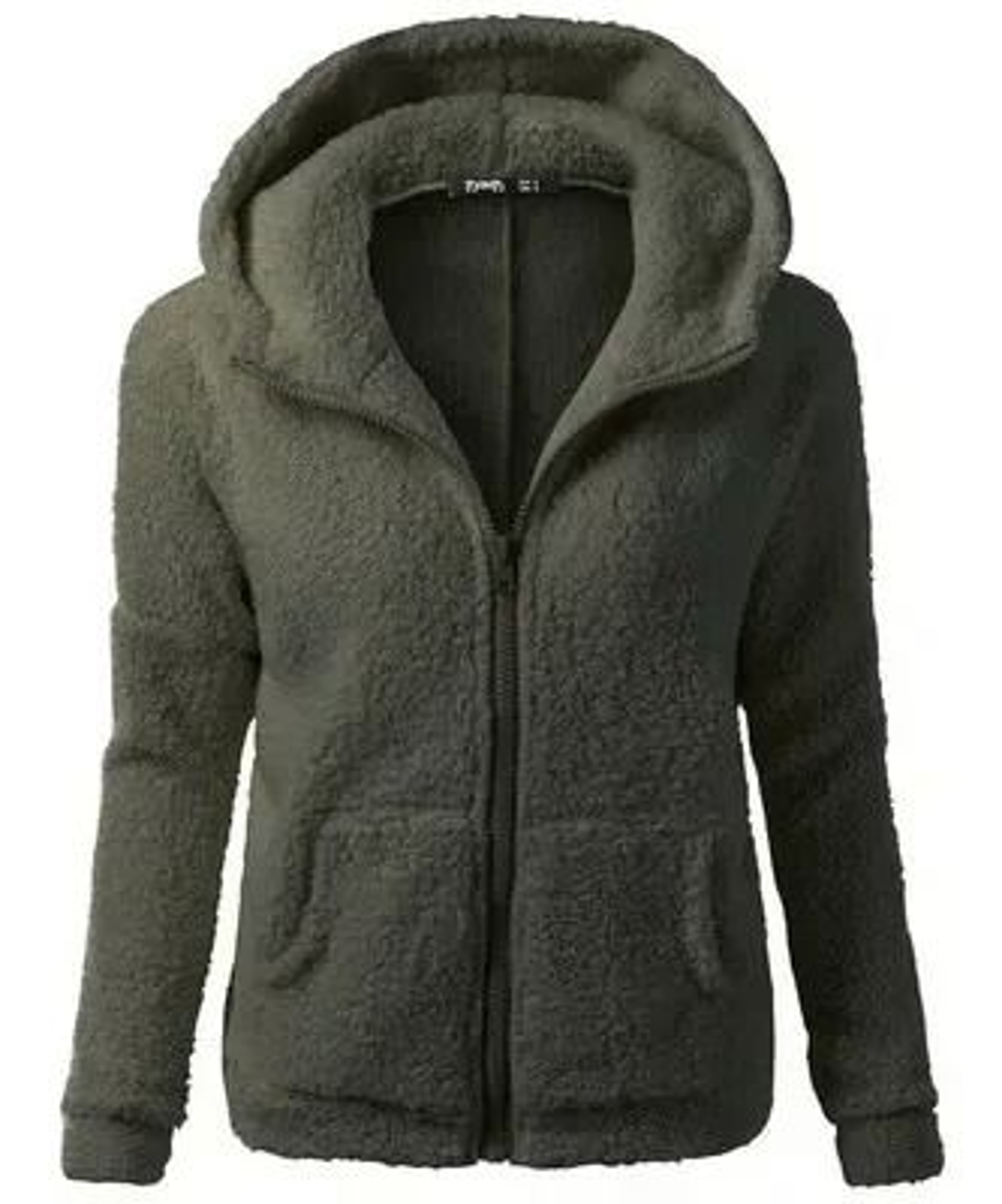 Autumn Winter Warm Hoodie Zipper Coat Solid Soft Fleece Womens Jacket 13