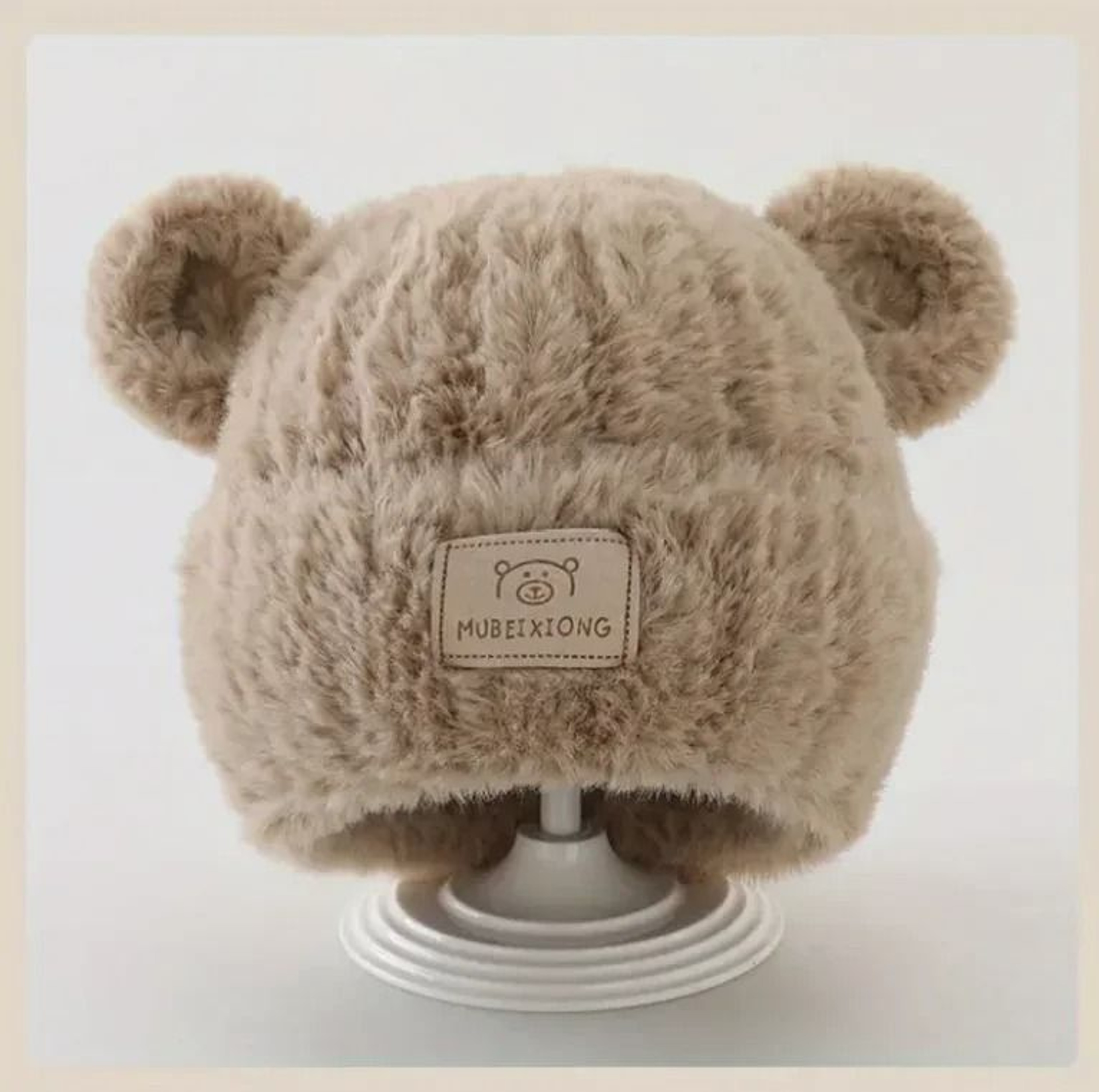Winter Warm Baby Hat With Bear Ears Soft Plush Lining Cozy Headwear 8