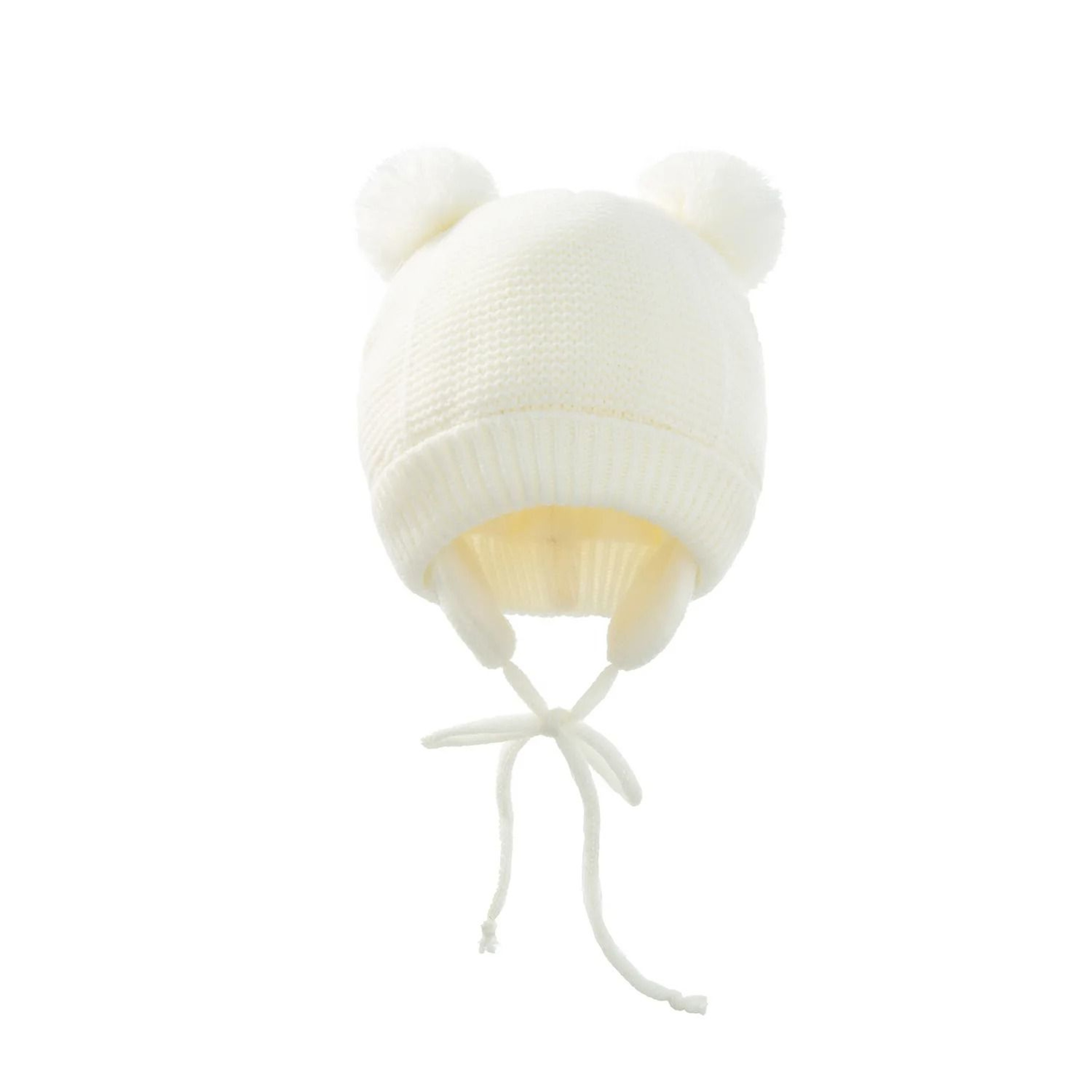 Winter Baby Knit Hat  Fleece Glove Set Thick Ear Protection Bonnet 7