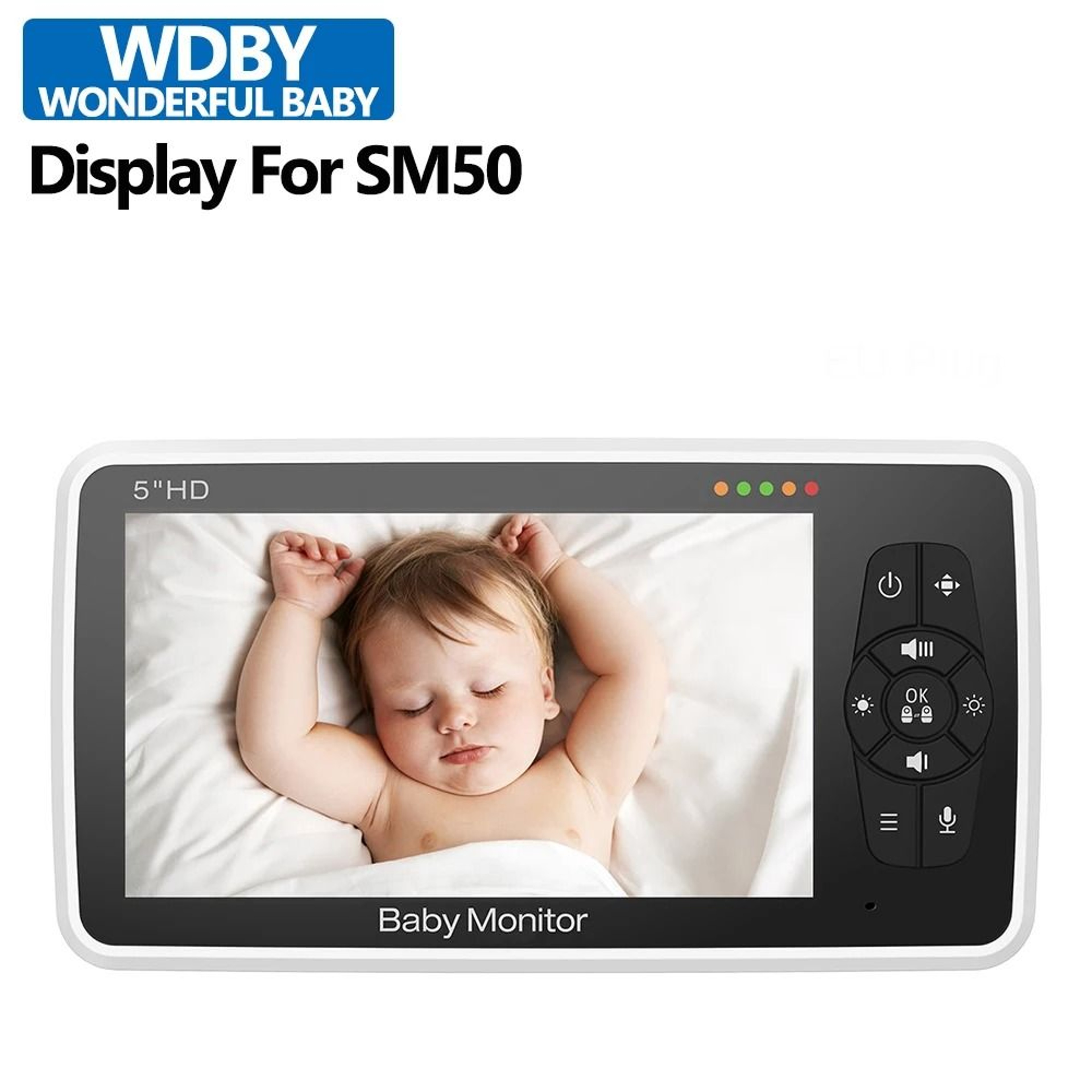 SM50 Video Baby Monitor Expansion Camera 4x Zoom PTZ Temperature Sensor 10