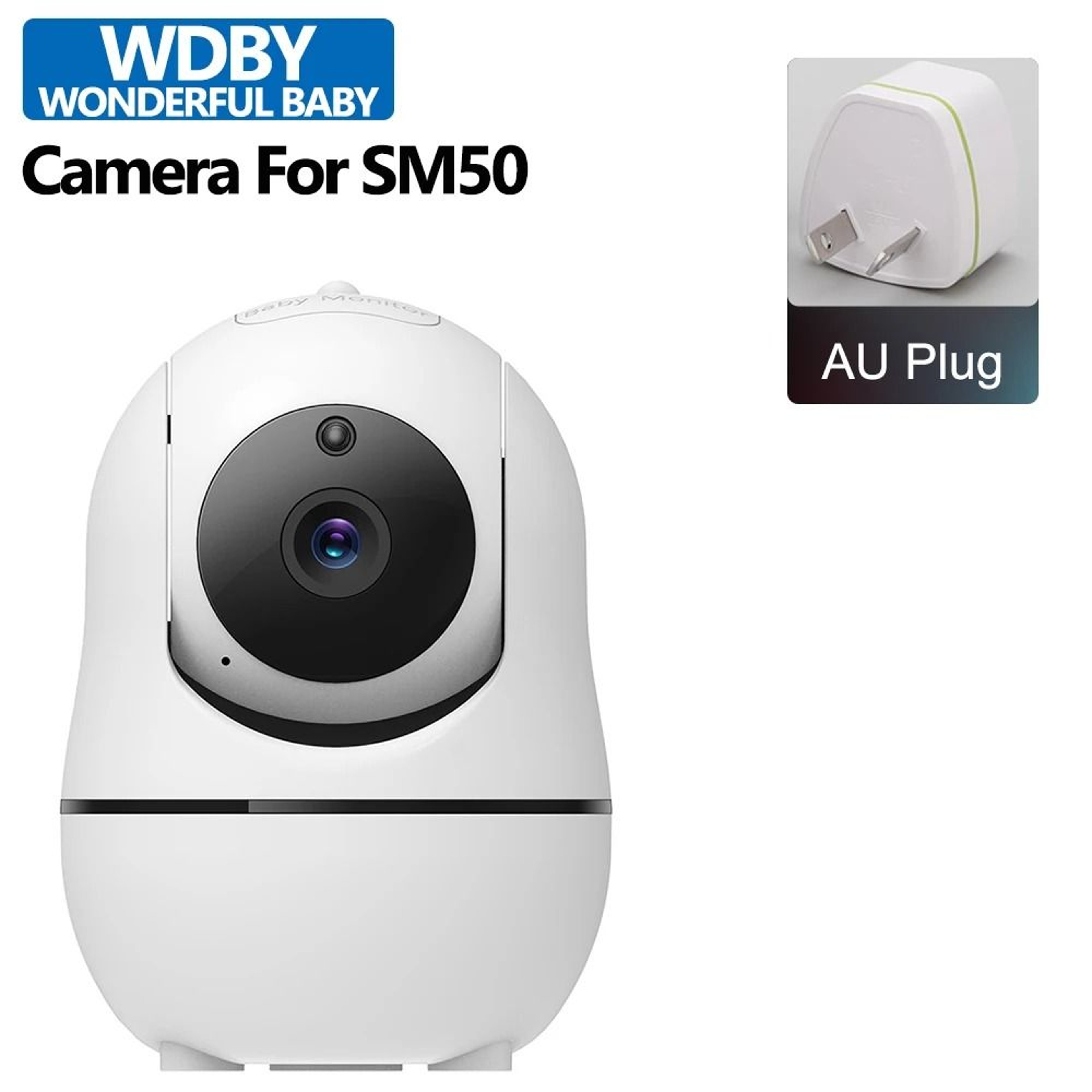 SM50 Video Baby Monitor Expansion Camera 4x Zoom PTZ Temperature Sensor 8