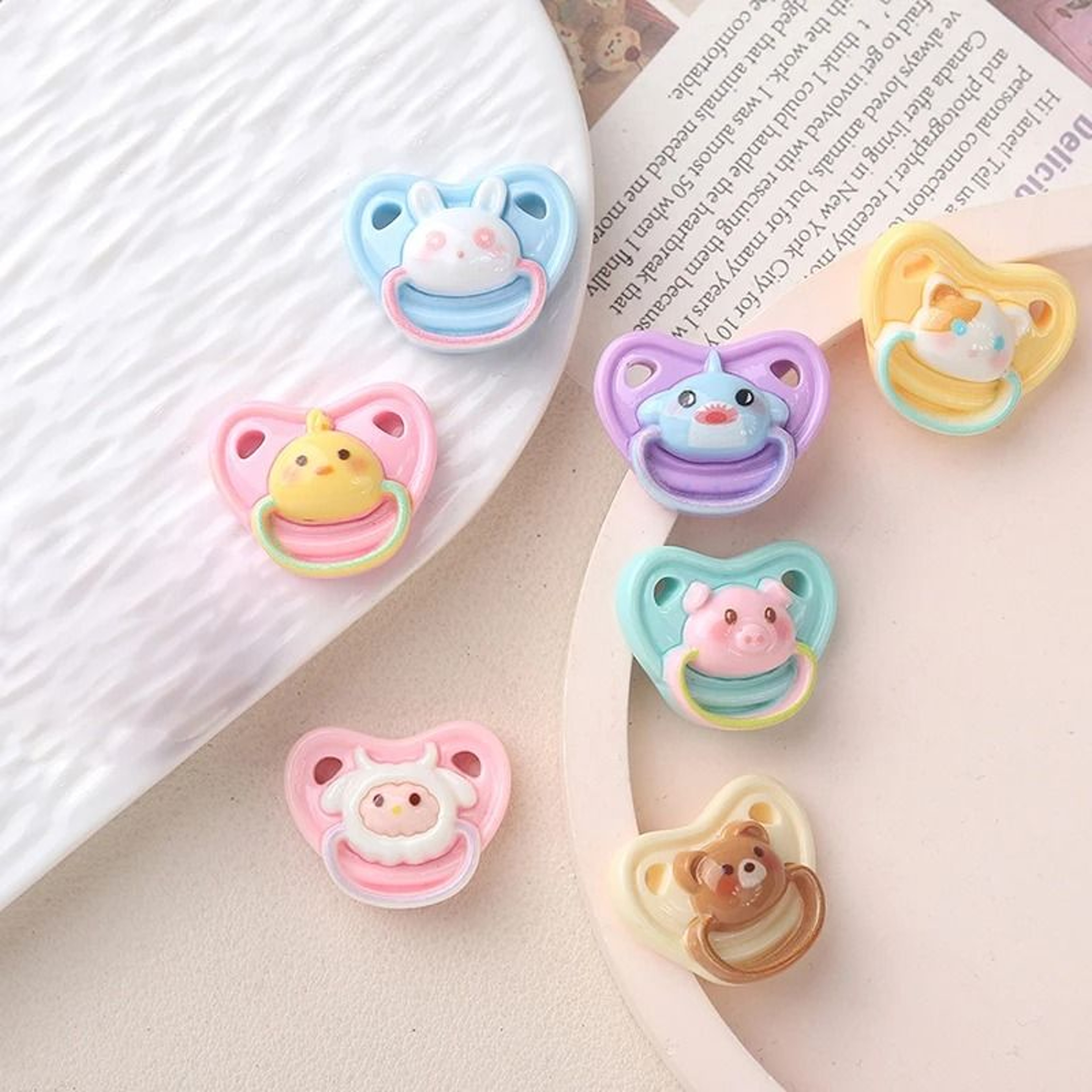 10Piece Mini Doll Pacifiers  Dummy Nipple Accessories For Play House Dolls 0