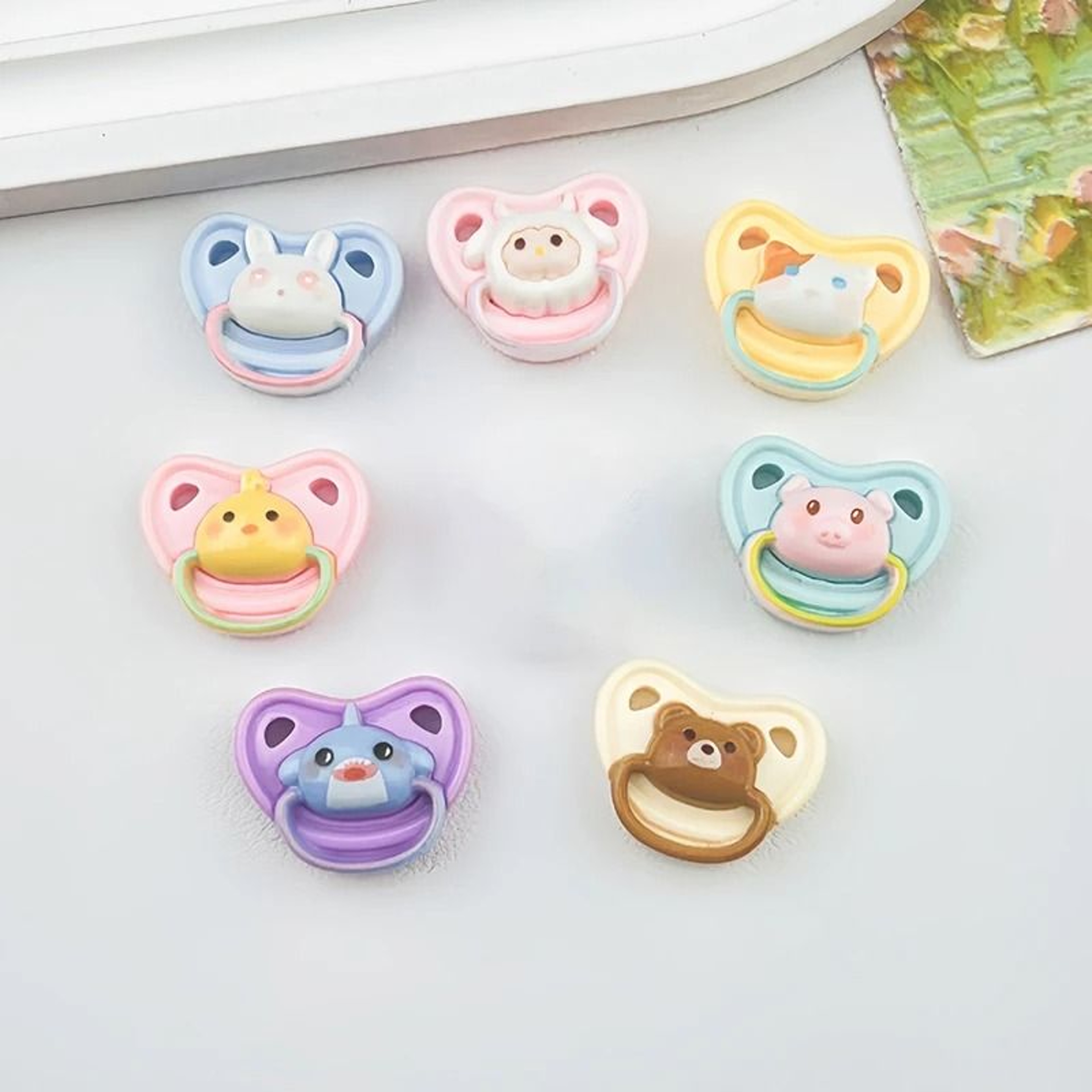 10Piece Mini Doll Pacifiers  Dummy Nipple Accessories For Play House Dolls 2