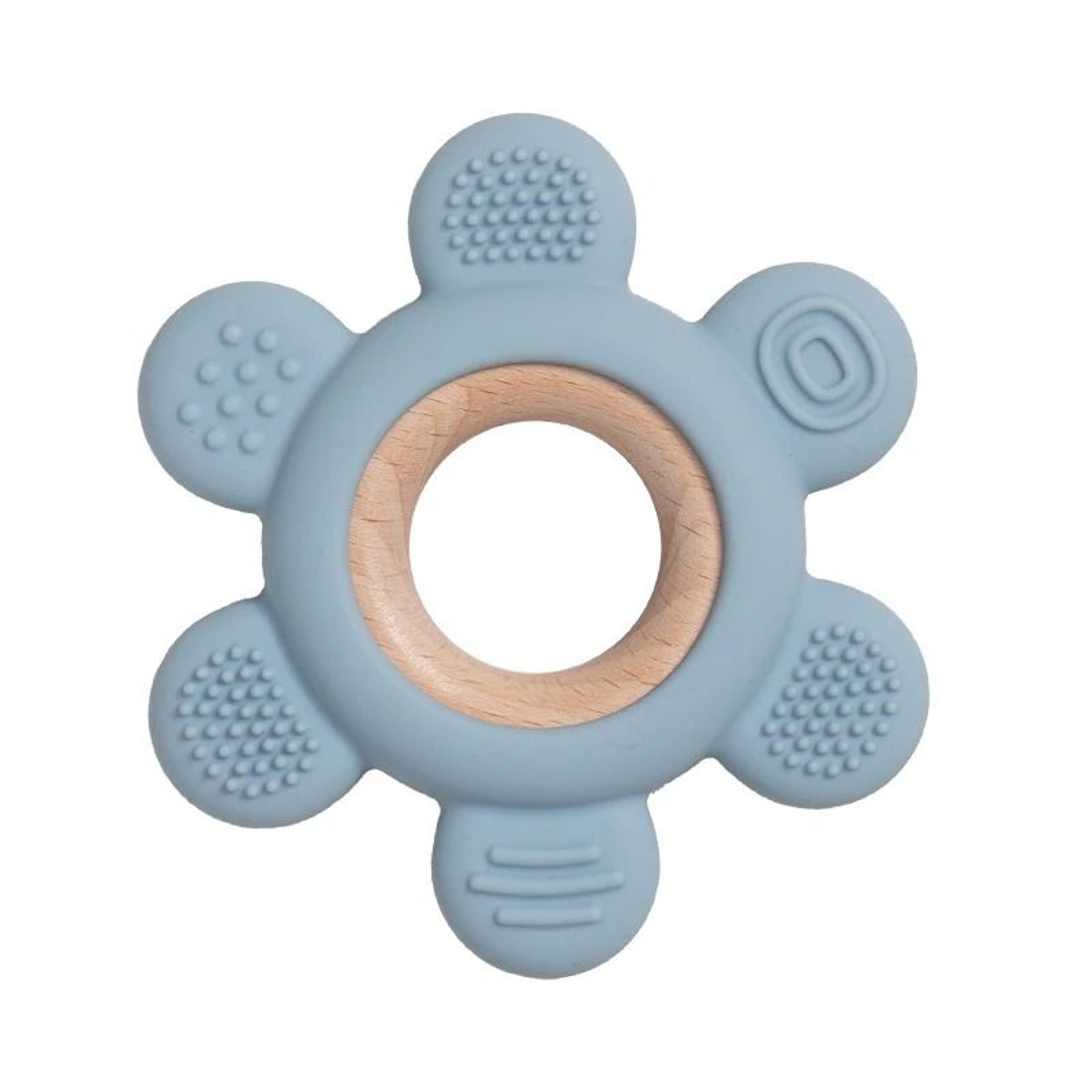 FruitTheme Silicone  Wooden Baby Teether  BPAFree Infant Chewing Toy 6