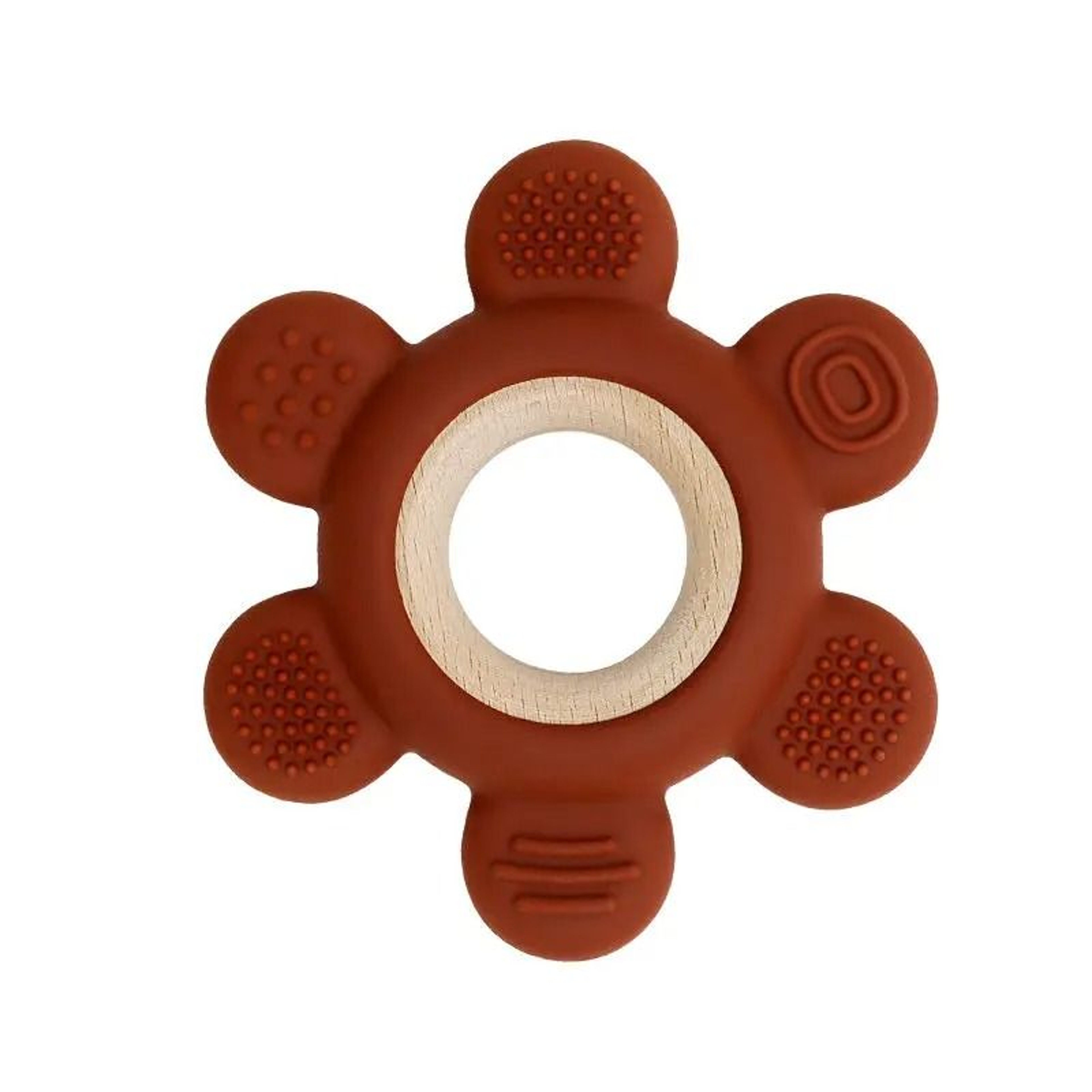 FruitTheme Silicone  Wooden Baby Teether  BPAFree Infant Chewing Toy 21