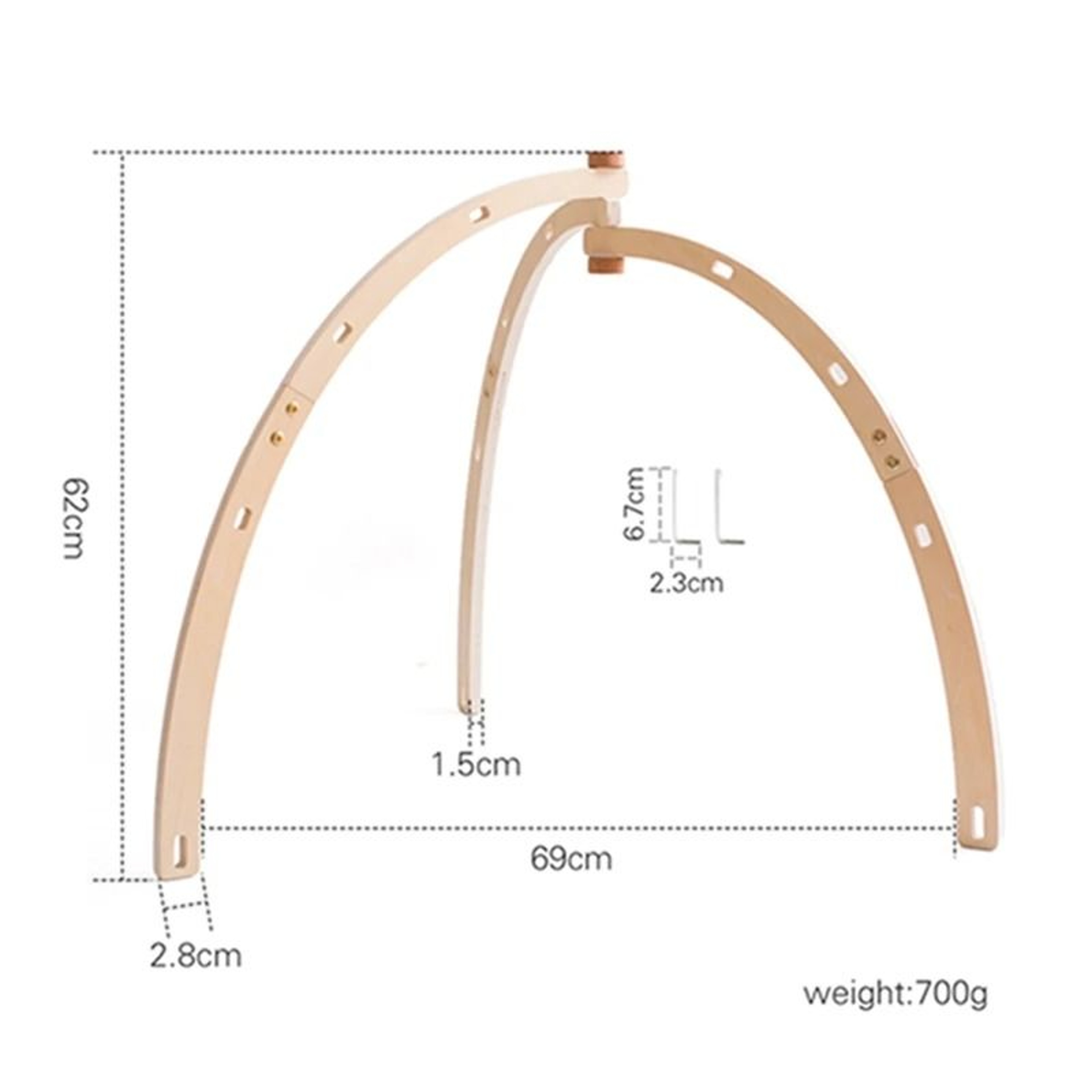 Baby Play Gym Wooden Pendants  Newborn Sensory Rattle  Room Decoration 7