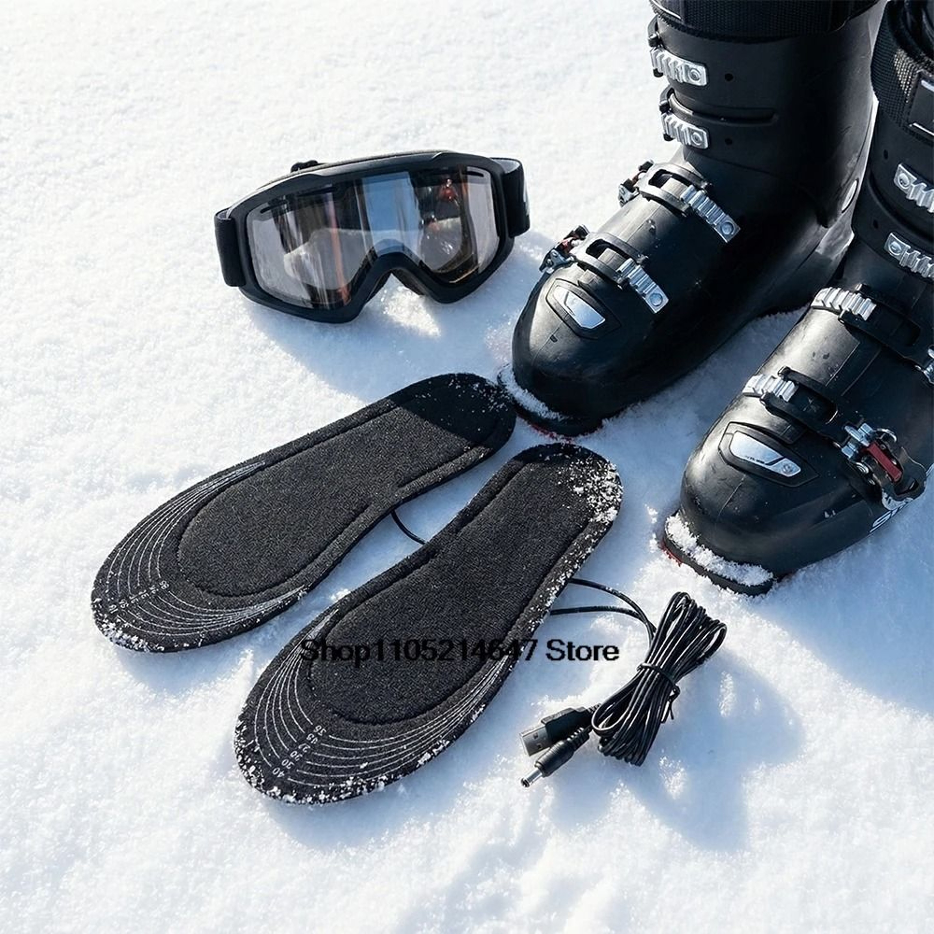 Carbon Fiber Thermal Insole System  Premium USB Electric Foot Warming Pads 0