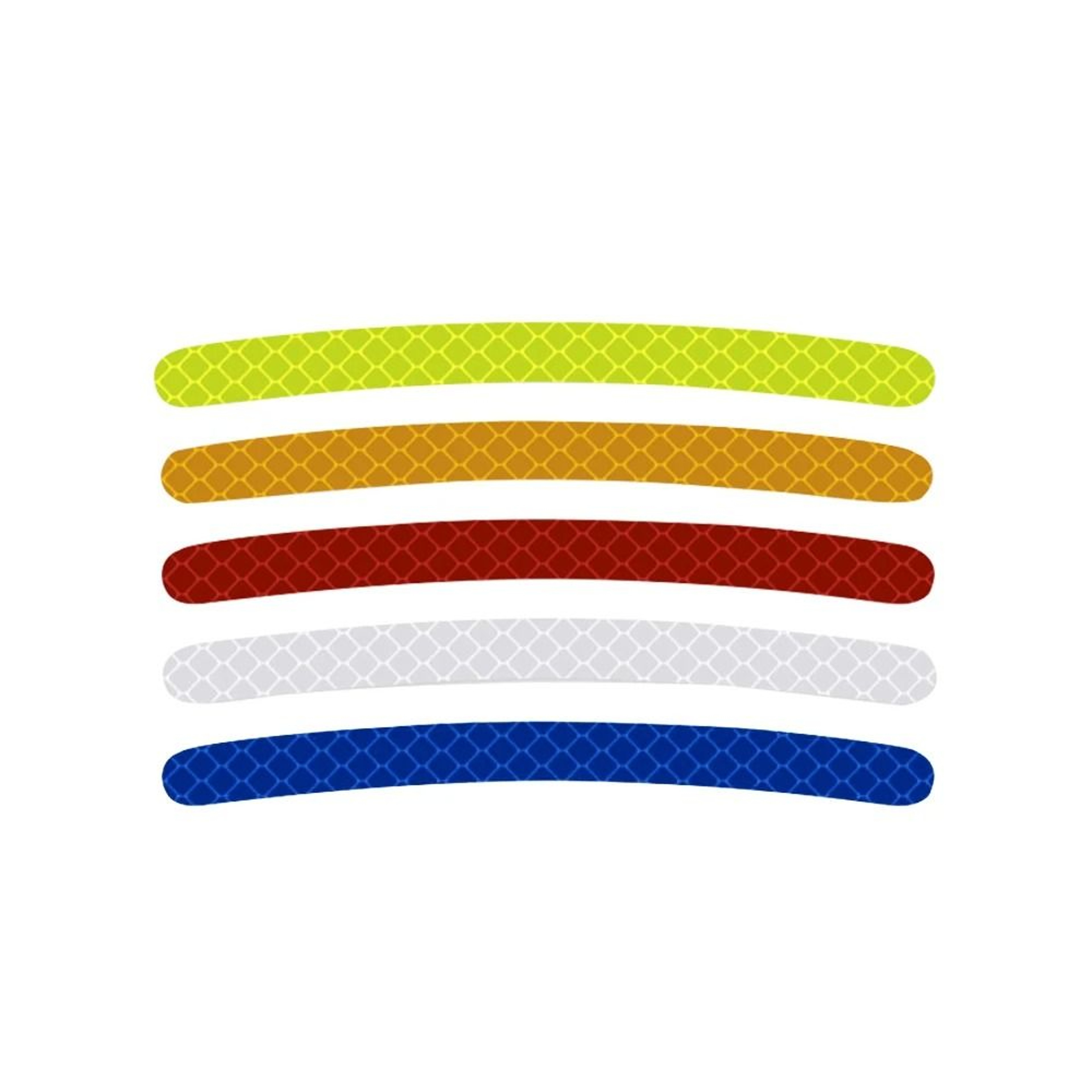 20Piece HighVisibility Hub Decals And Rainbow Fluorescent Reflective Safety Tape 5