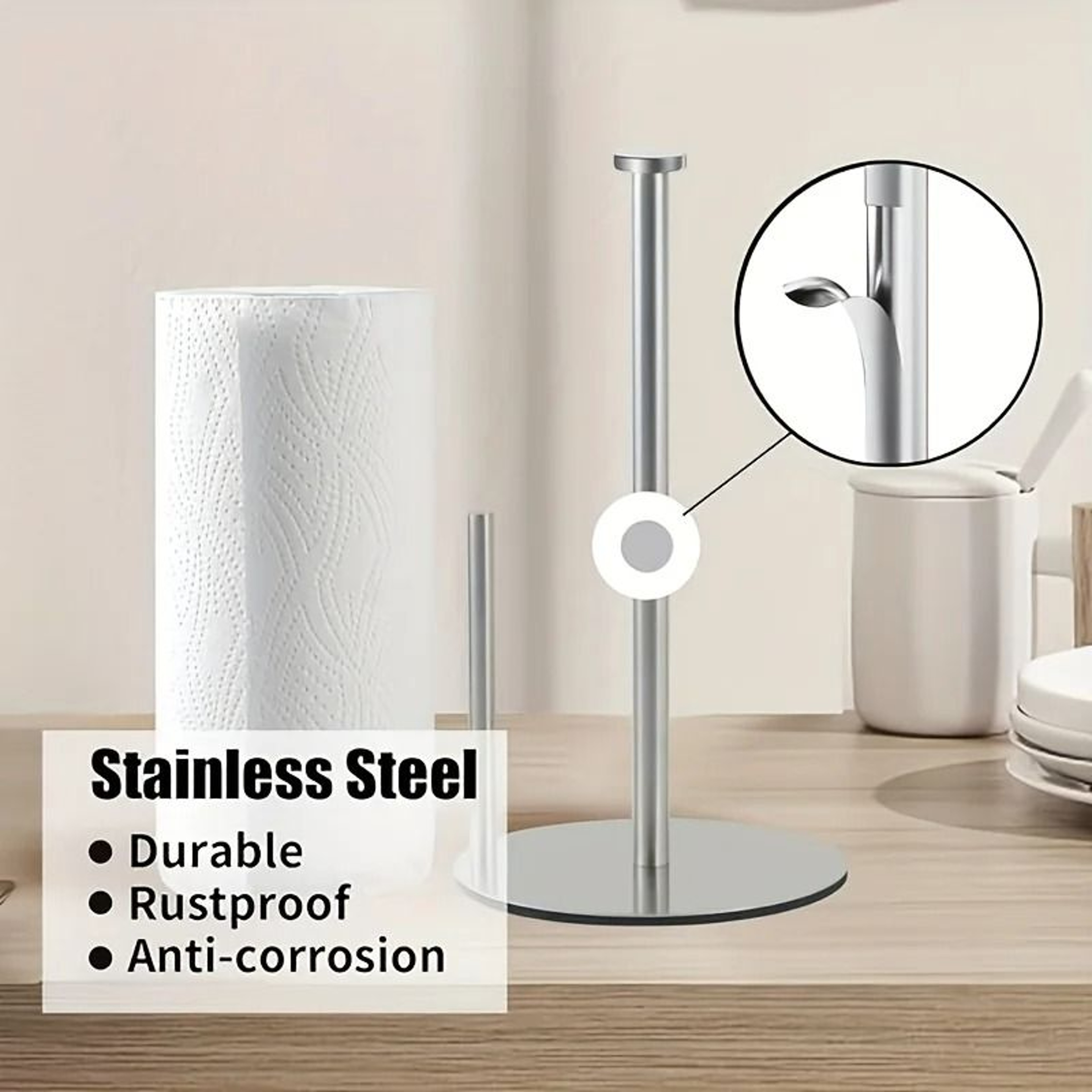 Countertop Paper Towel Holder And HighPerformance Weighted Paper Roll Architecture 2