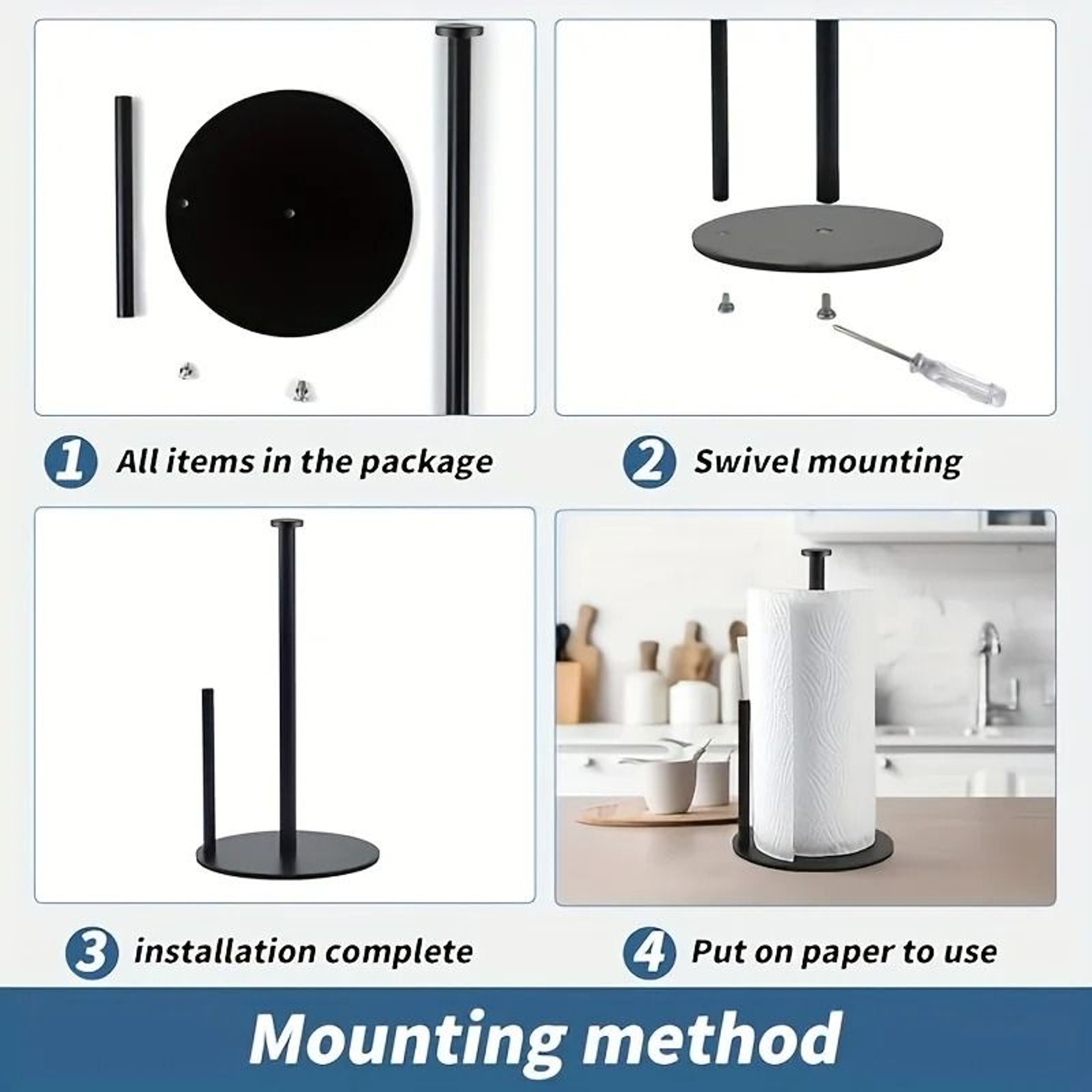 Countertop Paper Towel Holder And HighPerformance Weighted Paper Roll Architecture 5