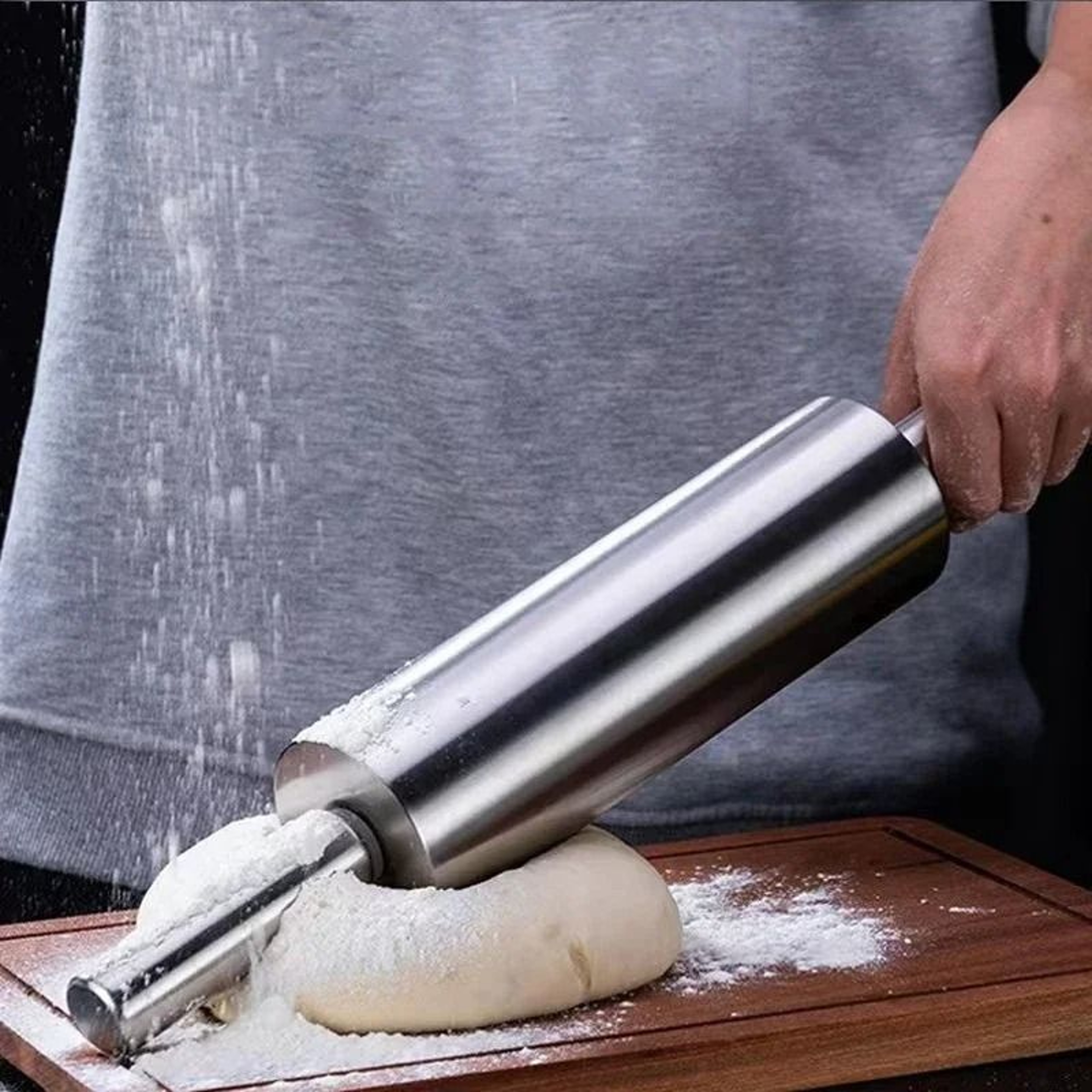 Stainless Steel Rolling Pin And HighPerformance Dough Regulation Architecture 3