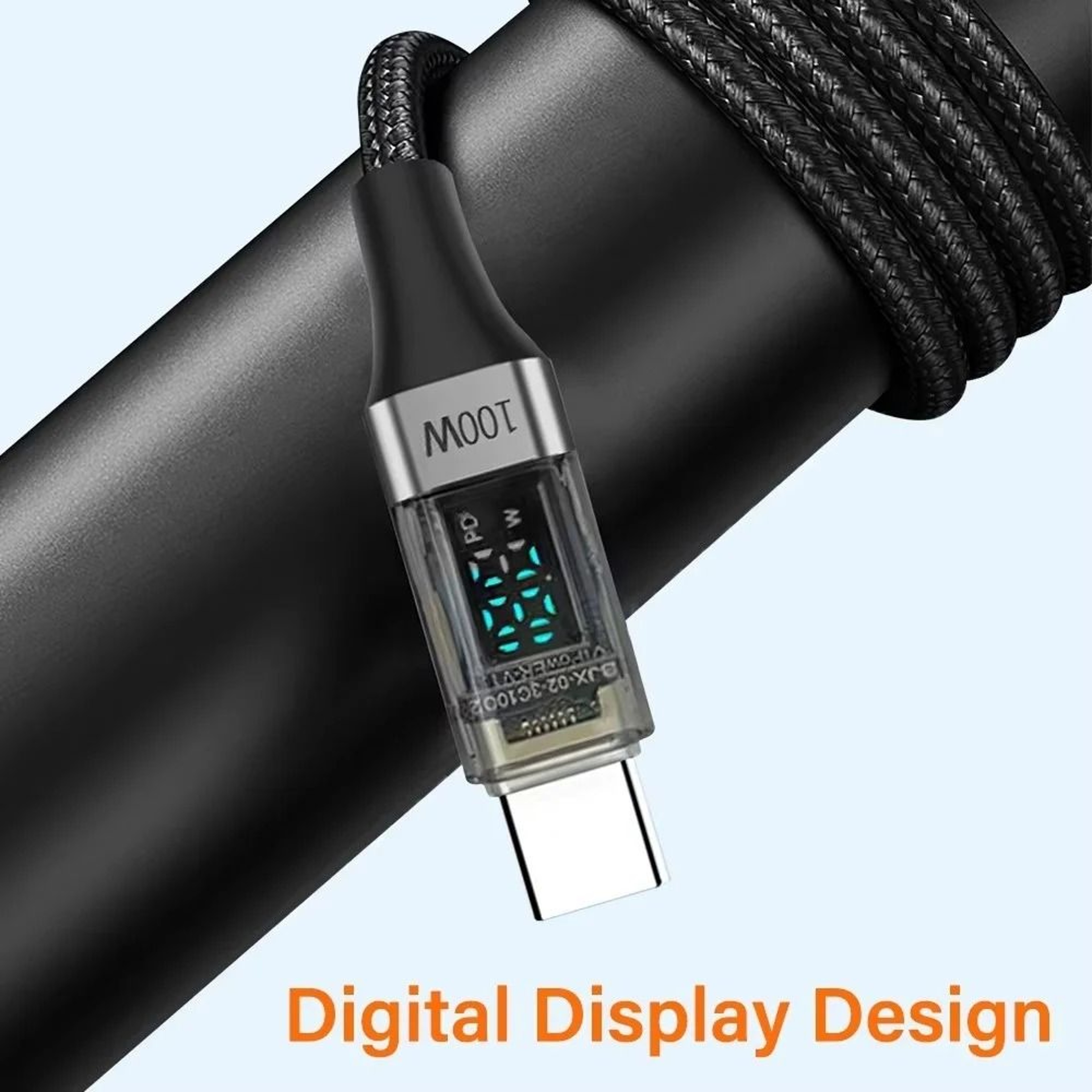 100W PD HighFidelity USBC To USBC Super Fast Charging Data Cord 3