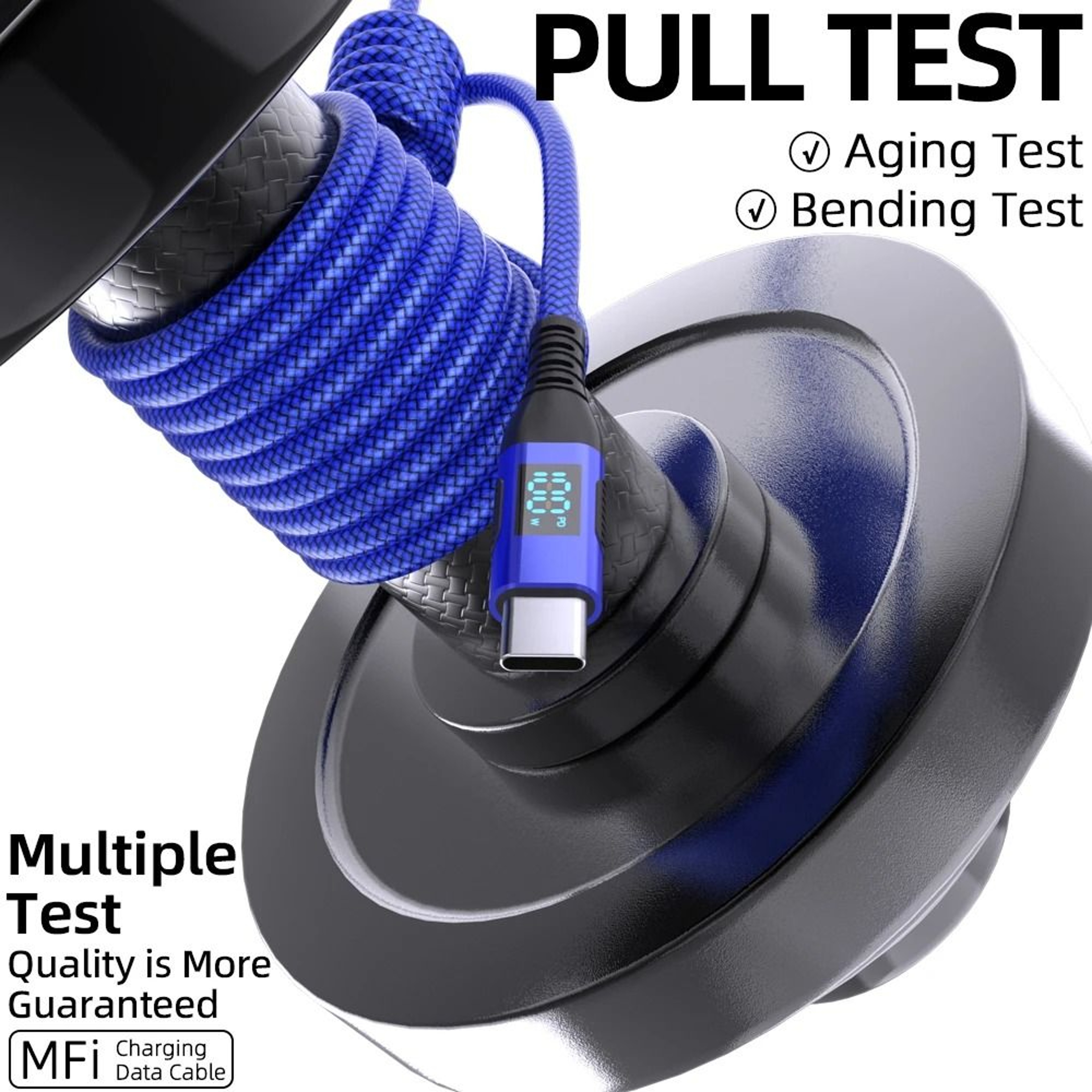 100W PD HighFidelity USBC To USBC Super Fast Charging And Data Sync Cord 5