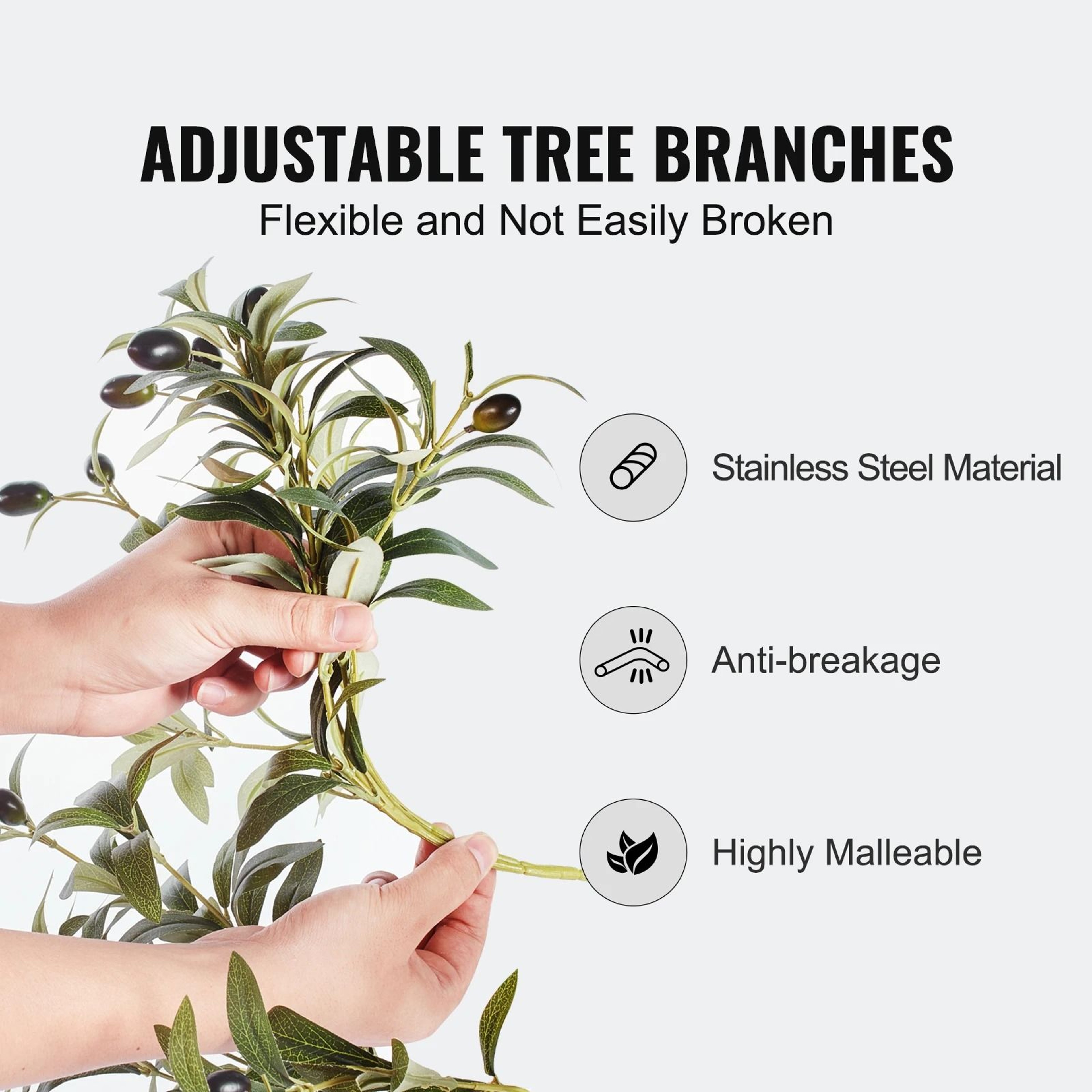 Premium Lifelike Artificial Olive Tree With Mediterranean Elegance 4