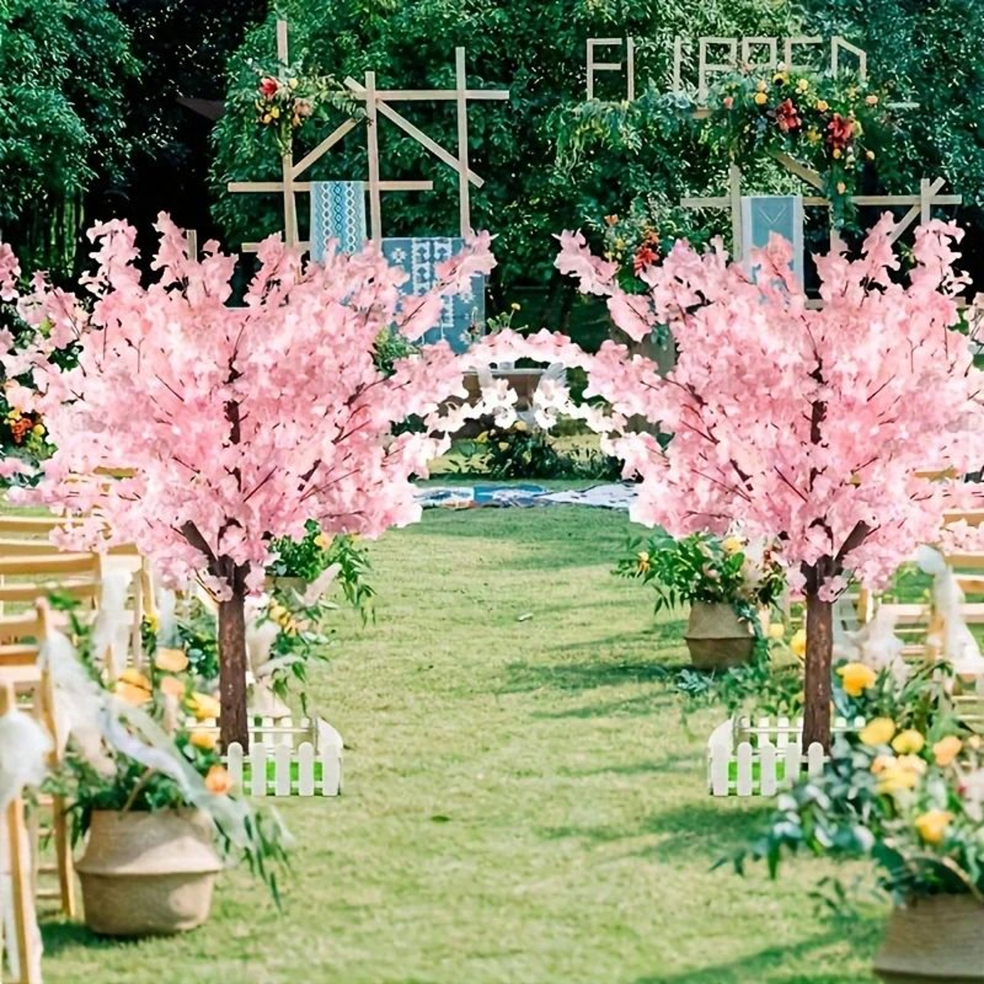 Grand Enchanted Artificial Cherry Blossom Tree 1