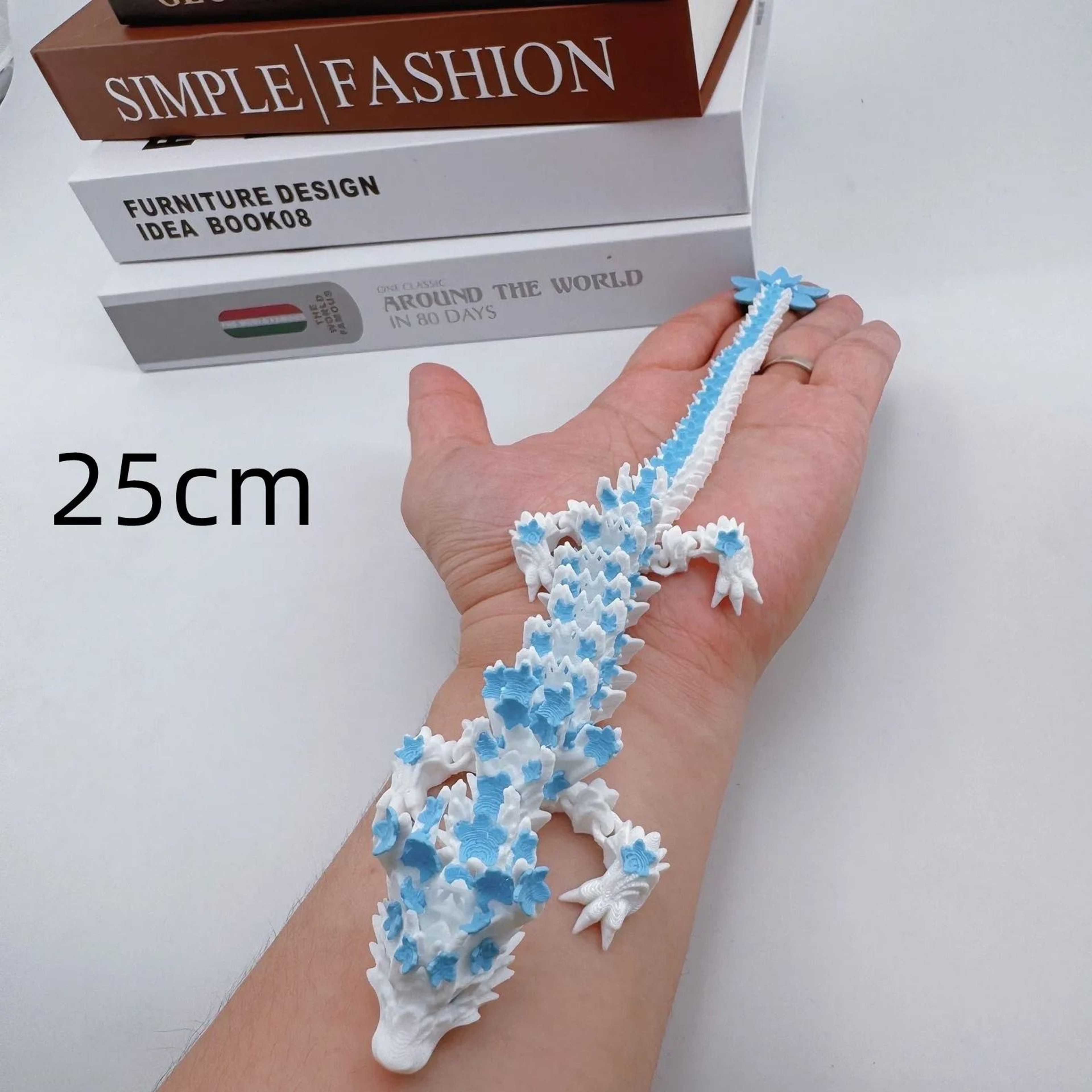 3D Printed Love Cherry Blossom Dragon Movable Joint Model 9