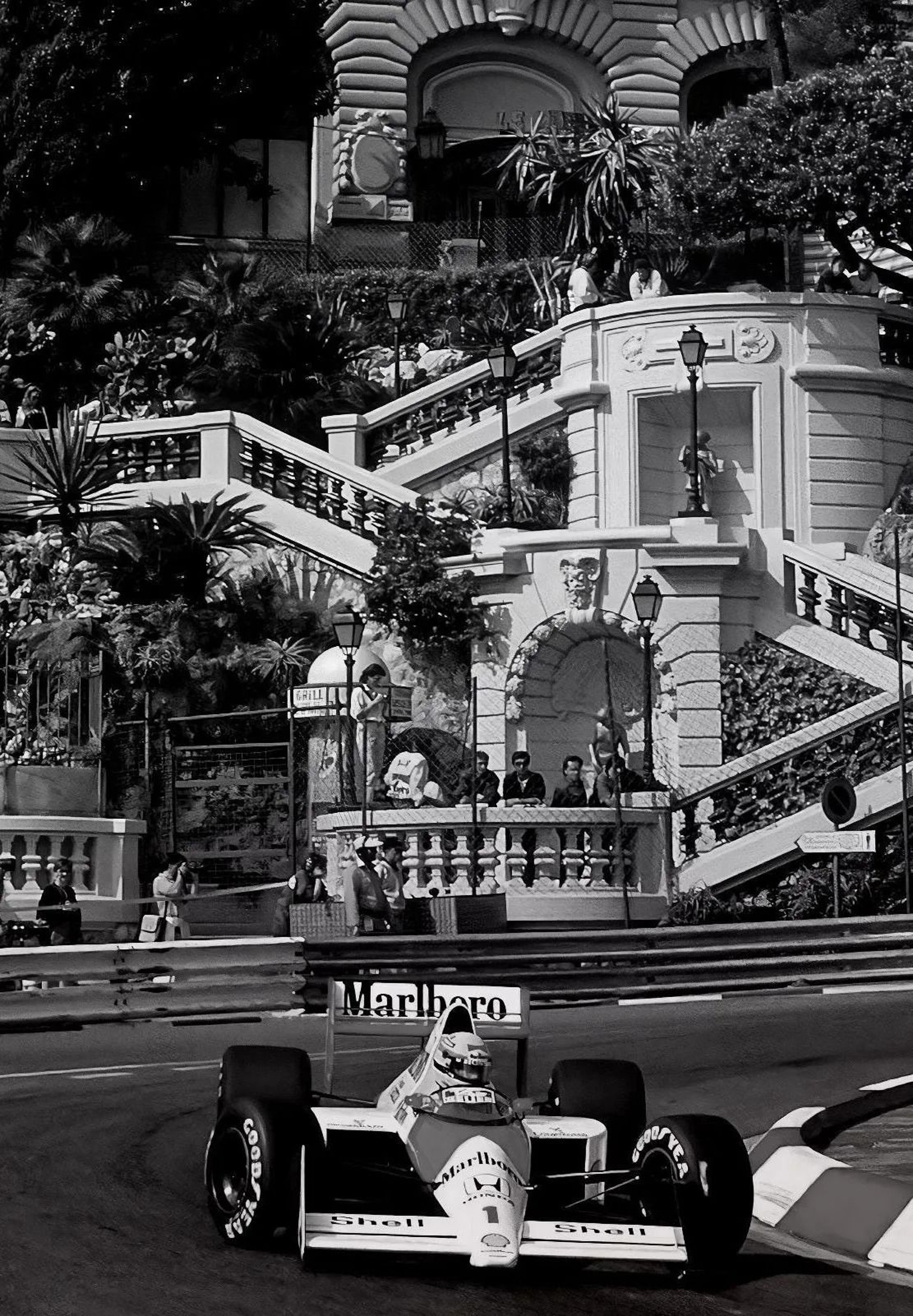 Vintage F1 Monaco Grand Prix Posters  Max Verstappen Racing Canvas Art 10