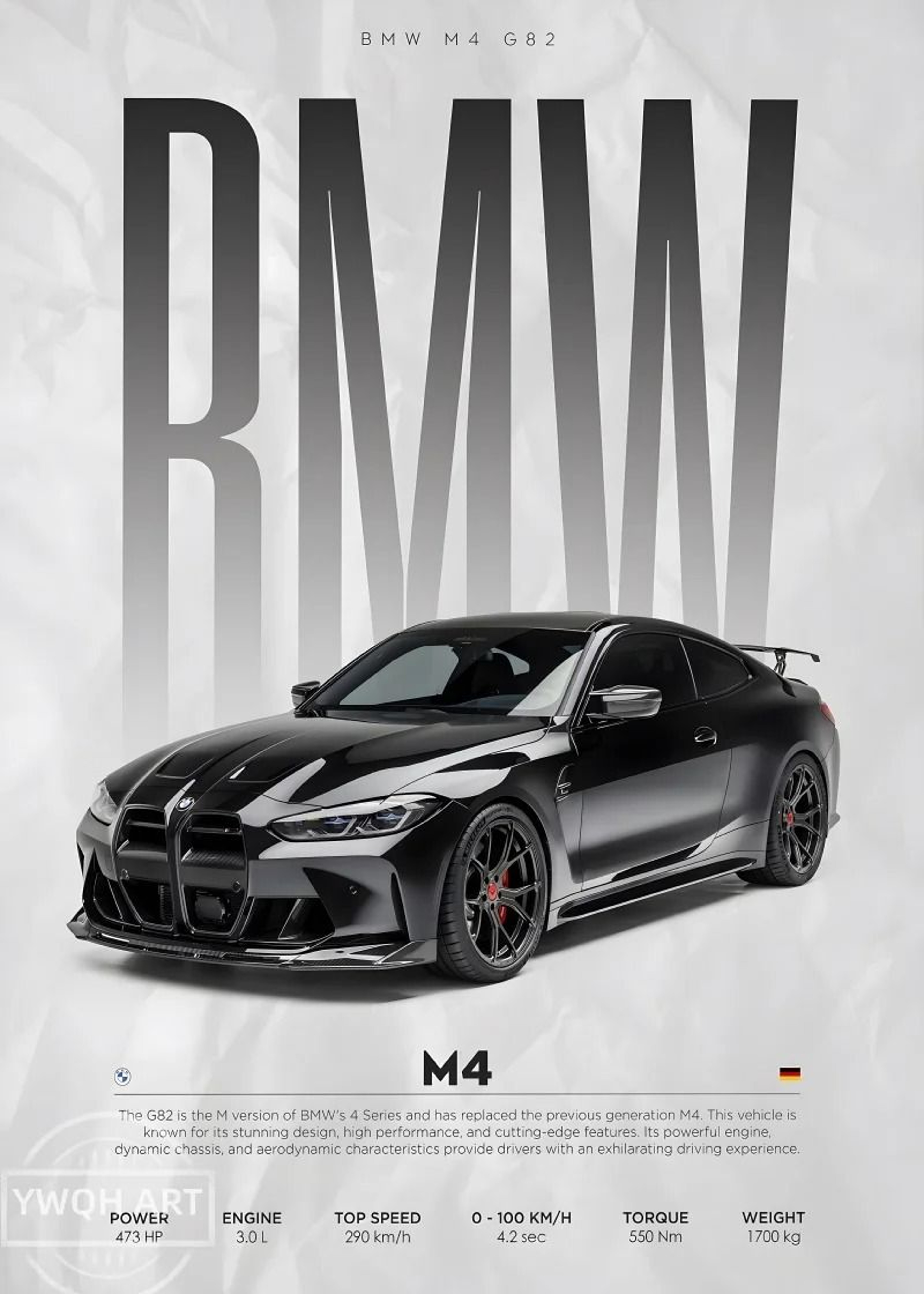 Modern Black Luxury Sports Car Mural  Famous Competition Cars Canvas Art 15