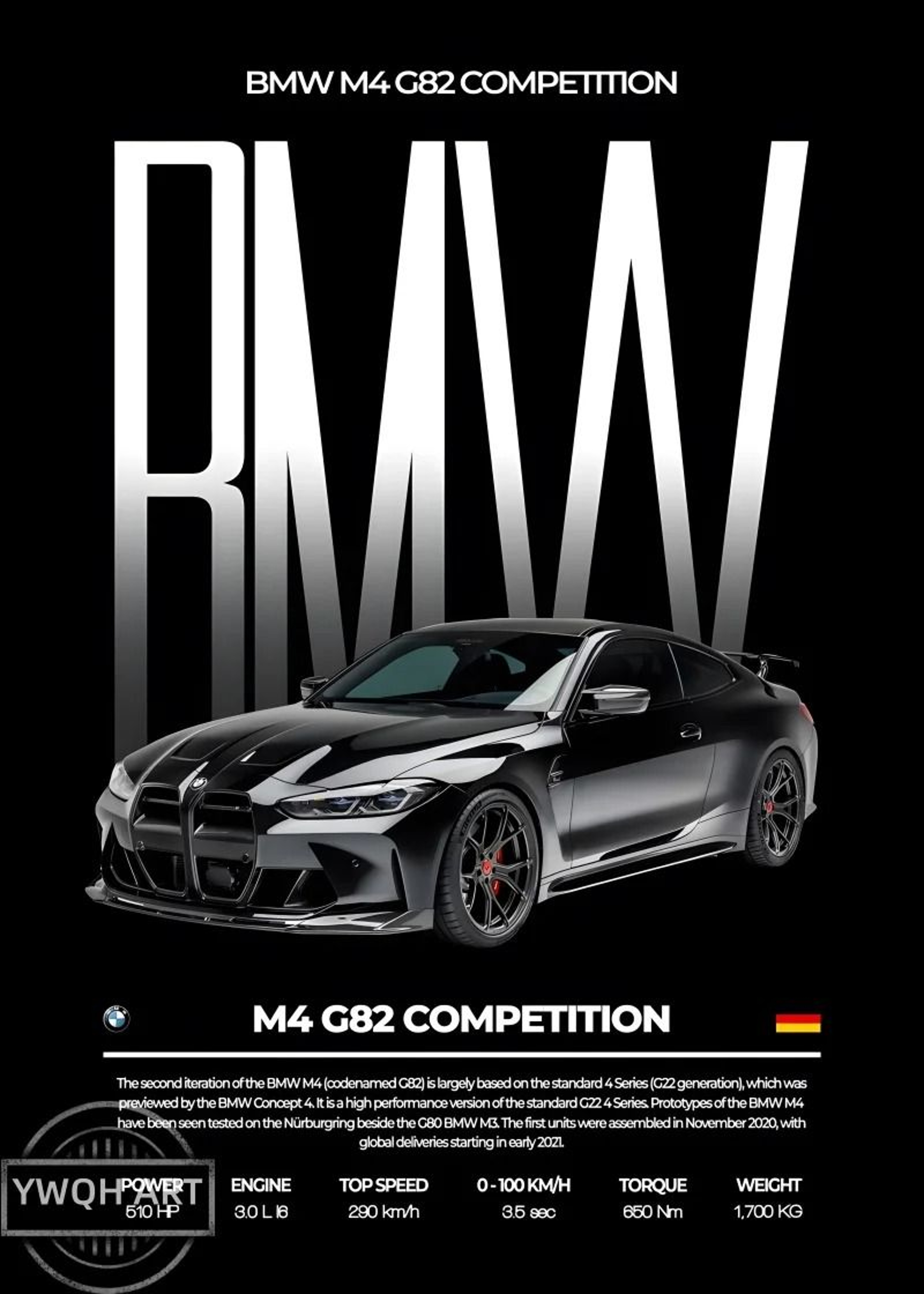Modern Black Luxury Sports Car Mural  Famous Competition Cars Canvas Art 23