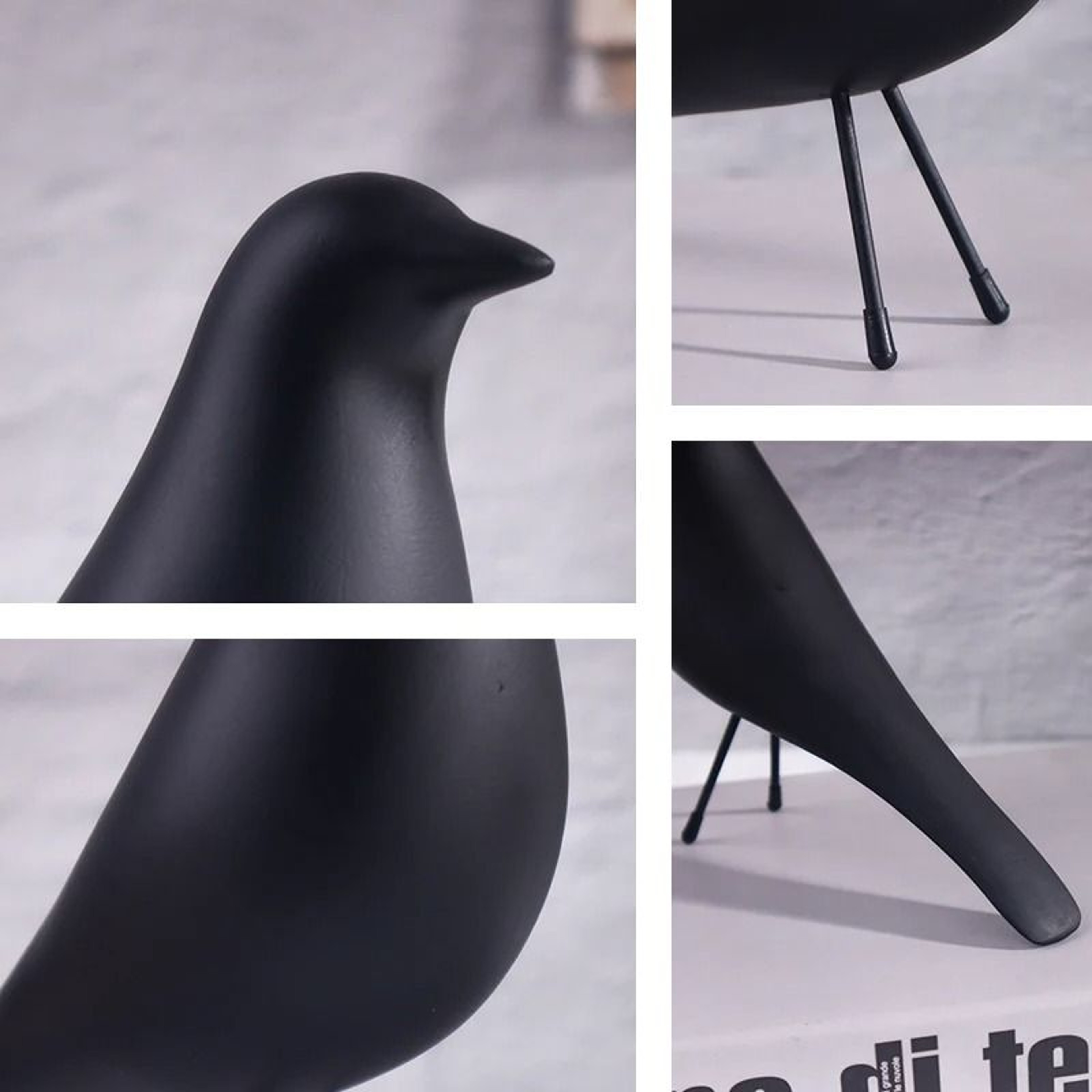 Nordic Minimalist Bird Sculpture  Modern Resin Desk Ornament  Artistic Home Decor 4