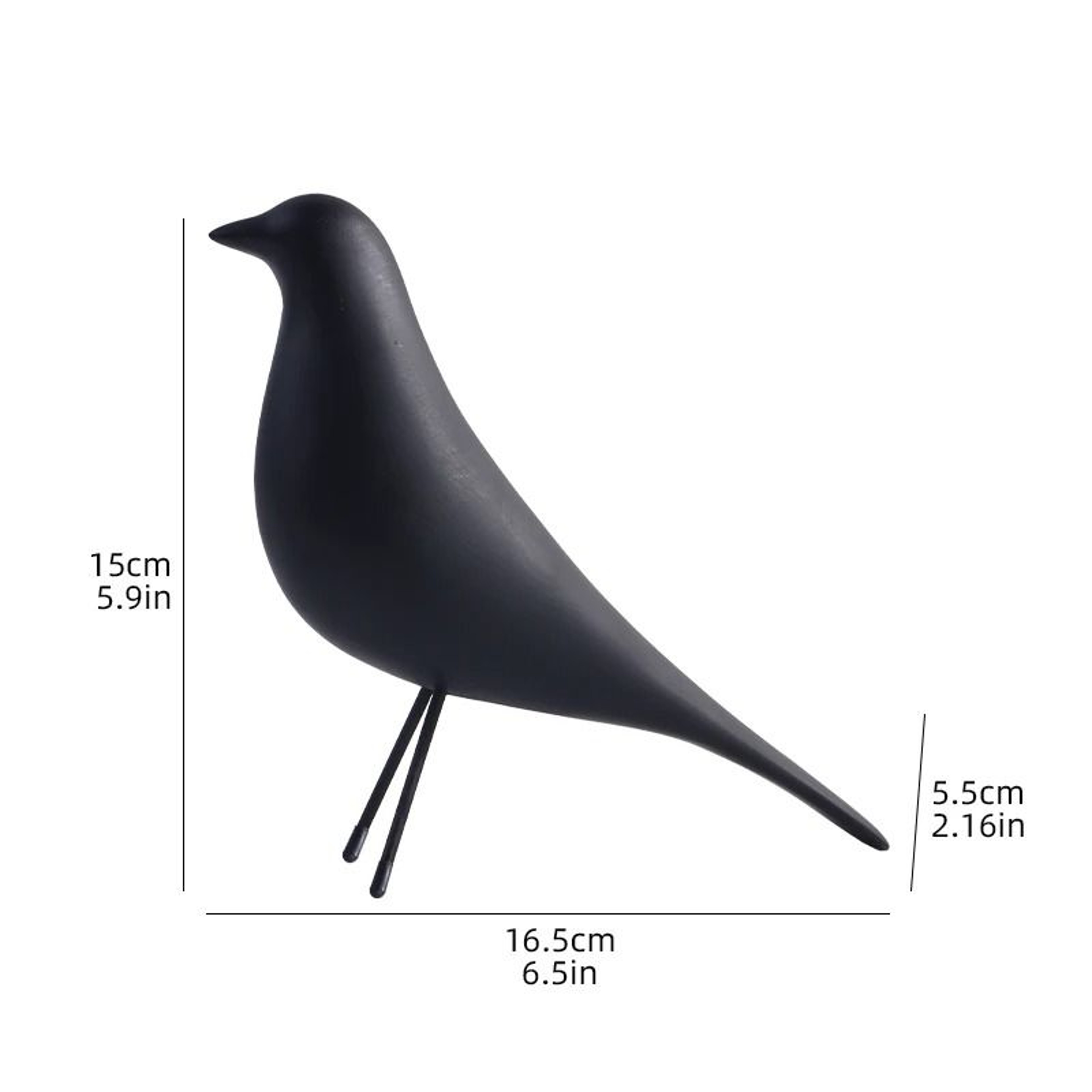 Nordic Minimalist Bird Sculpture  Modern Resin Desk Ornament  Artistic Home Decor 5